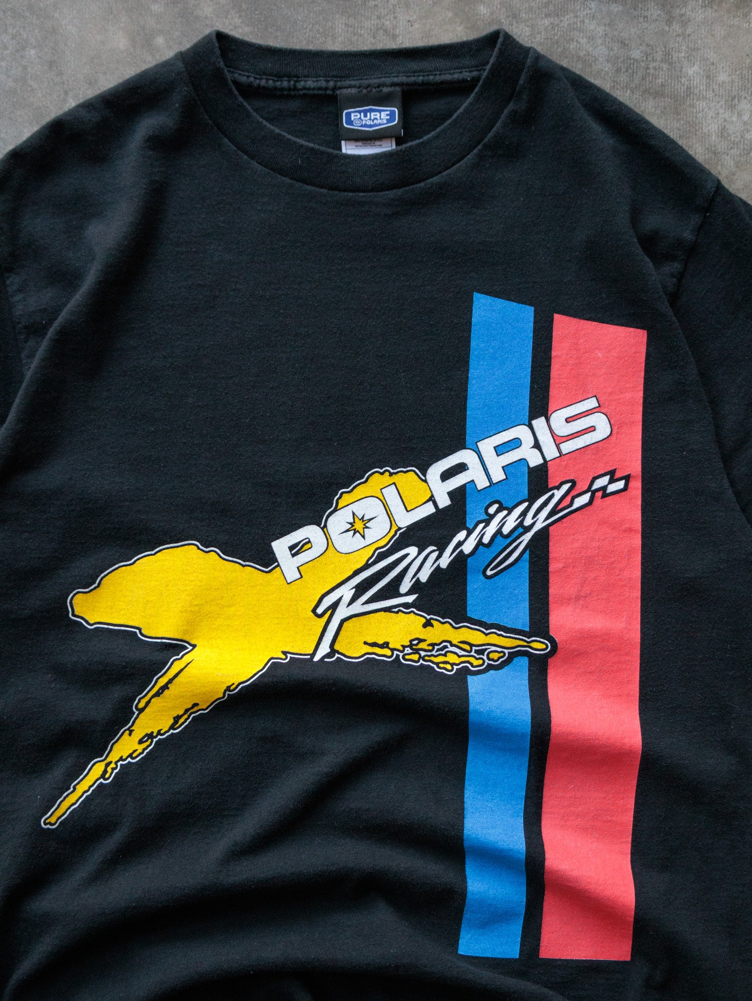 Vintage 00s Black Polaris Racing Tee (L)