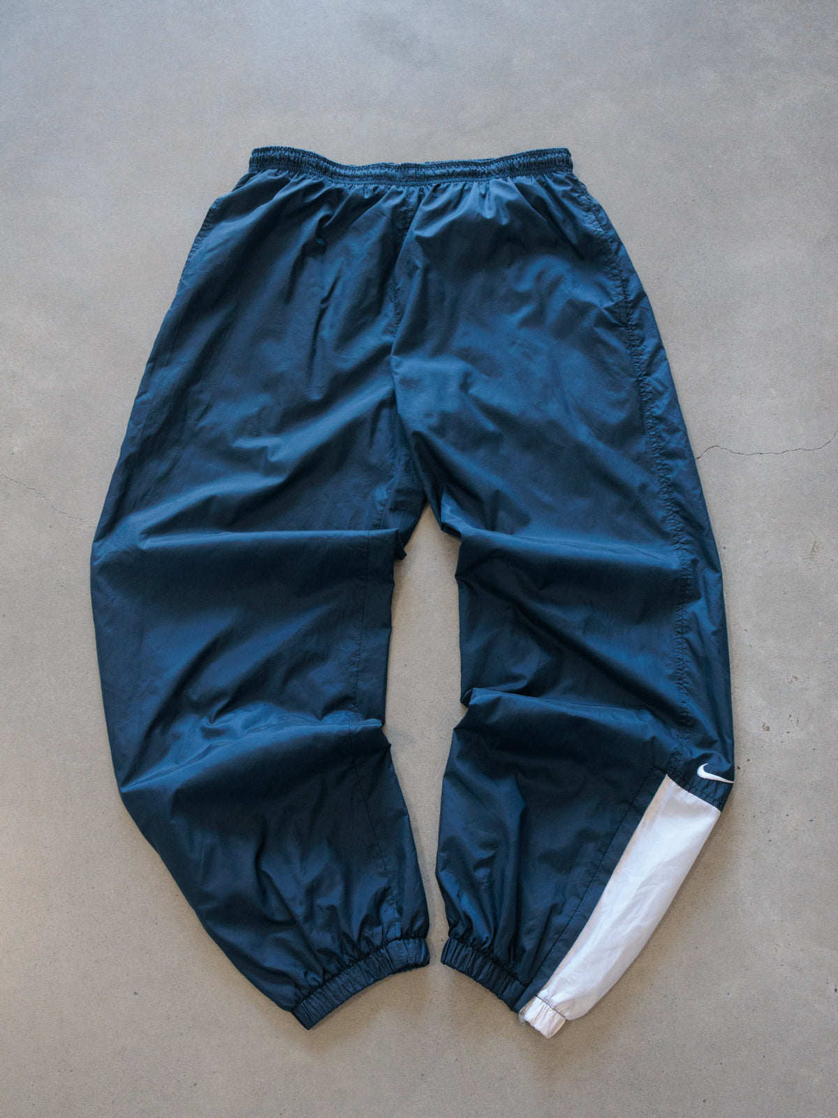 Vintage 90s Navy Nike Colourblock Track Pants (XL)