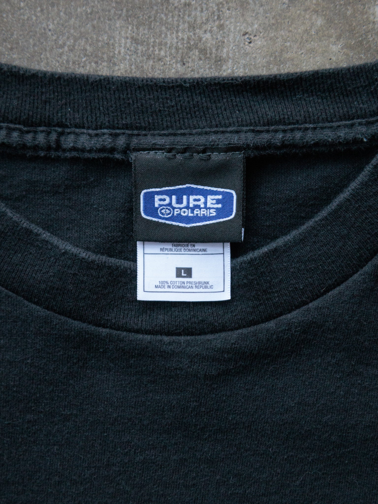 Vintage 00s Black Polaris Racing Tee (L)