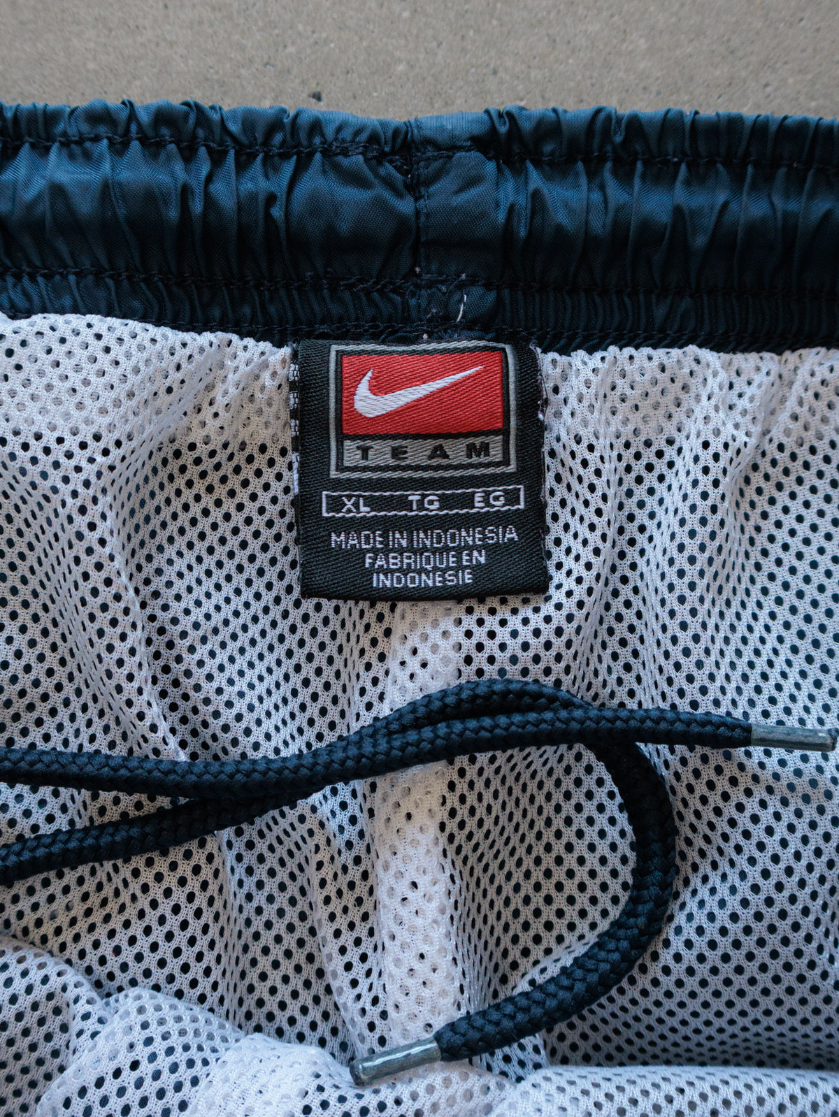 Vintage 90s Navy Nike Colourblock Track Pants (XL)