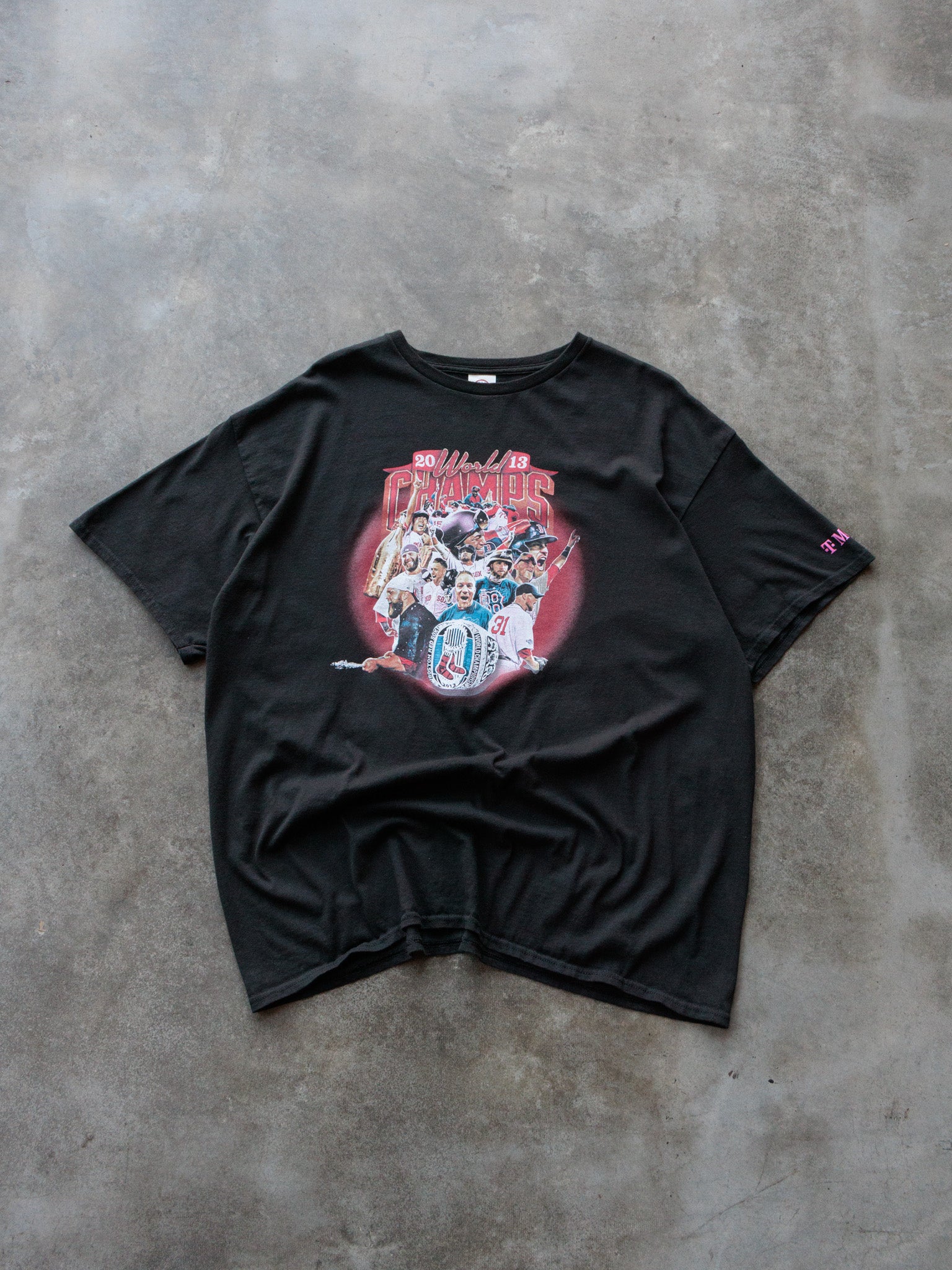 Vintage 2013 Black Boston Red Sox World Champs Tee (2XL)