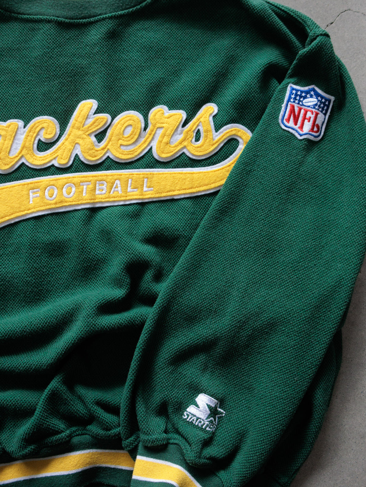 Vintage 90s Green Starter Green Bay Packers Sweatshirt (XL)