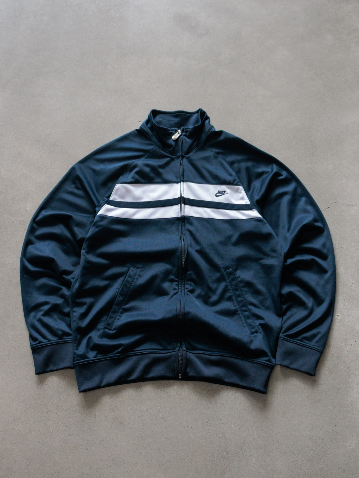Vintage 00s Navy Nike Track Jacket (M)