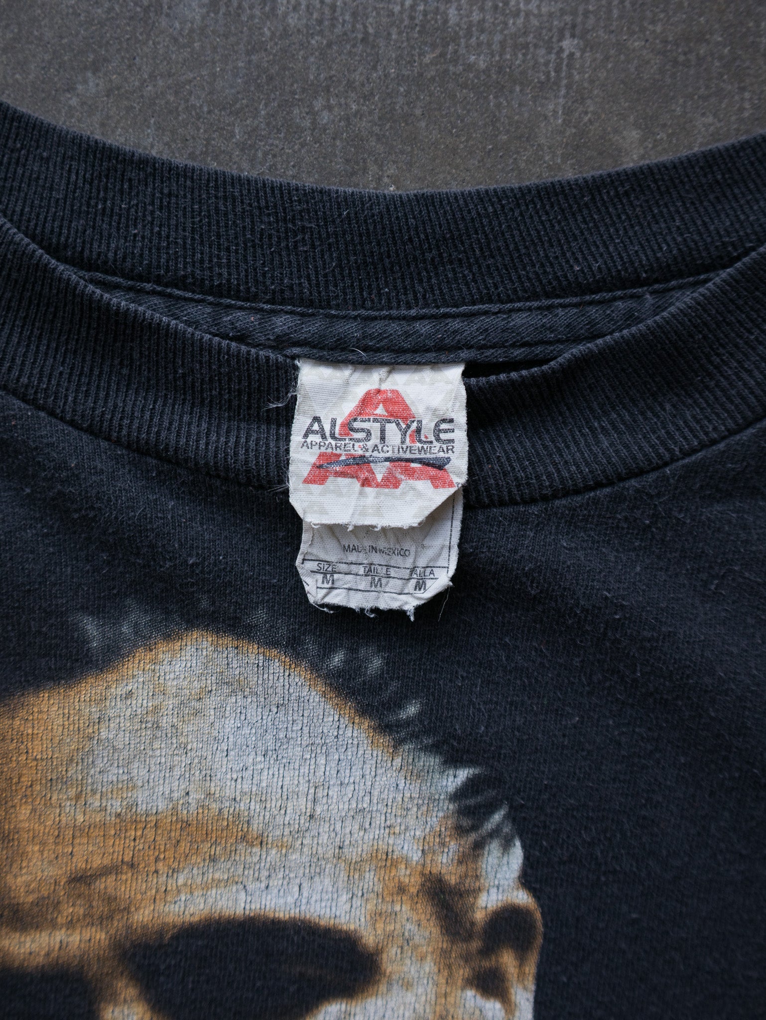 Vintage 90s Faded Black The Godfather Graphic Tee (M)