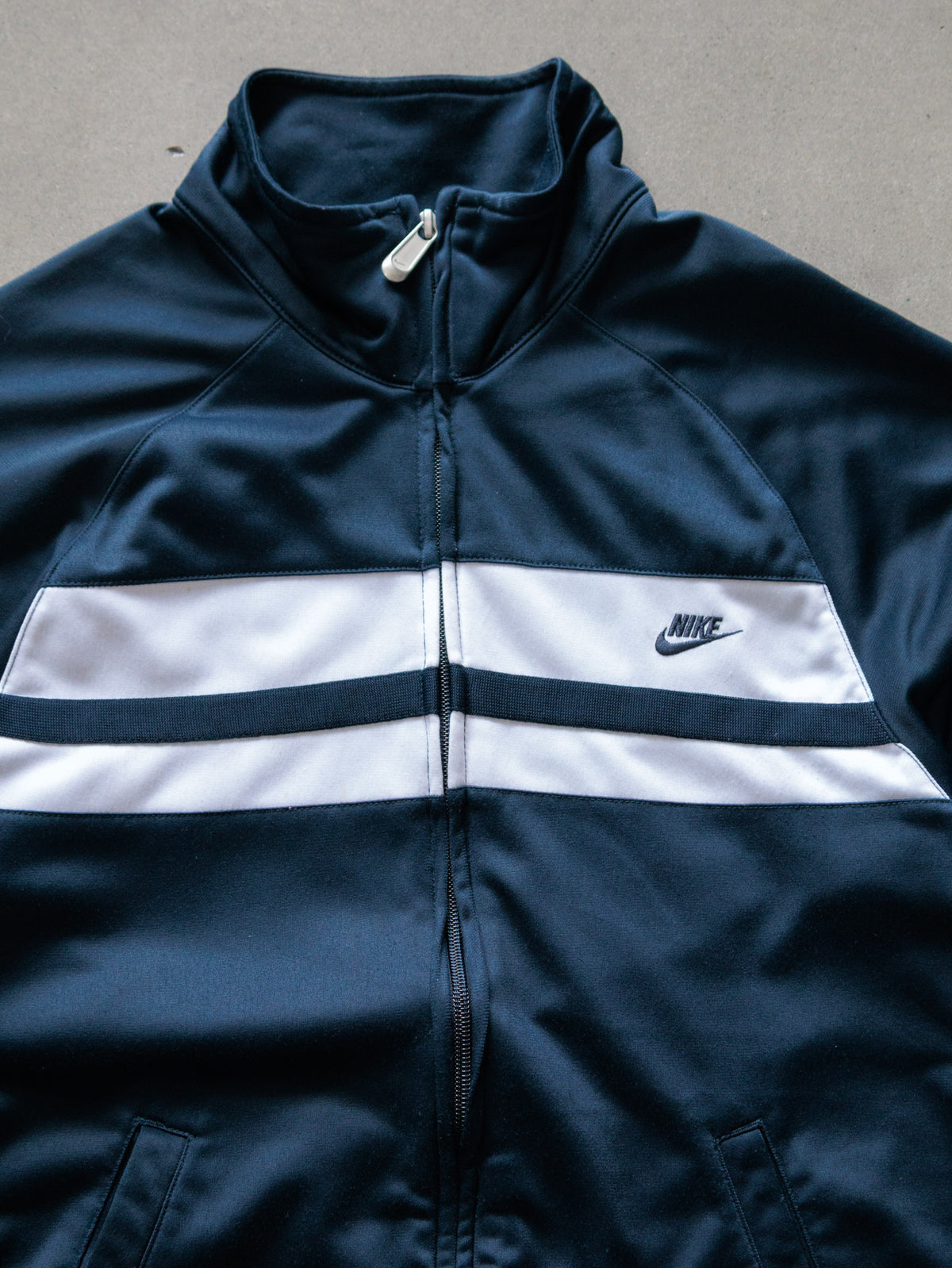 Vintage 00s Navy Nike Track Jacket (M)
