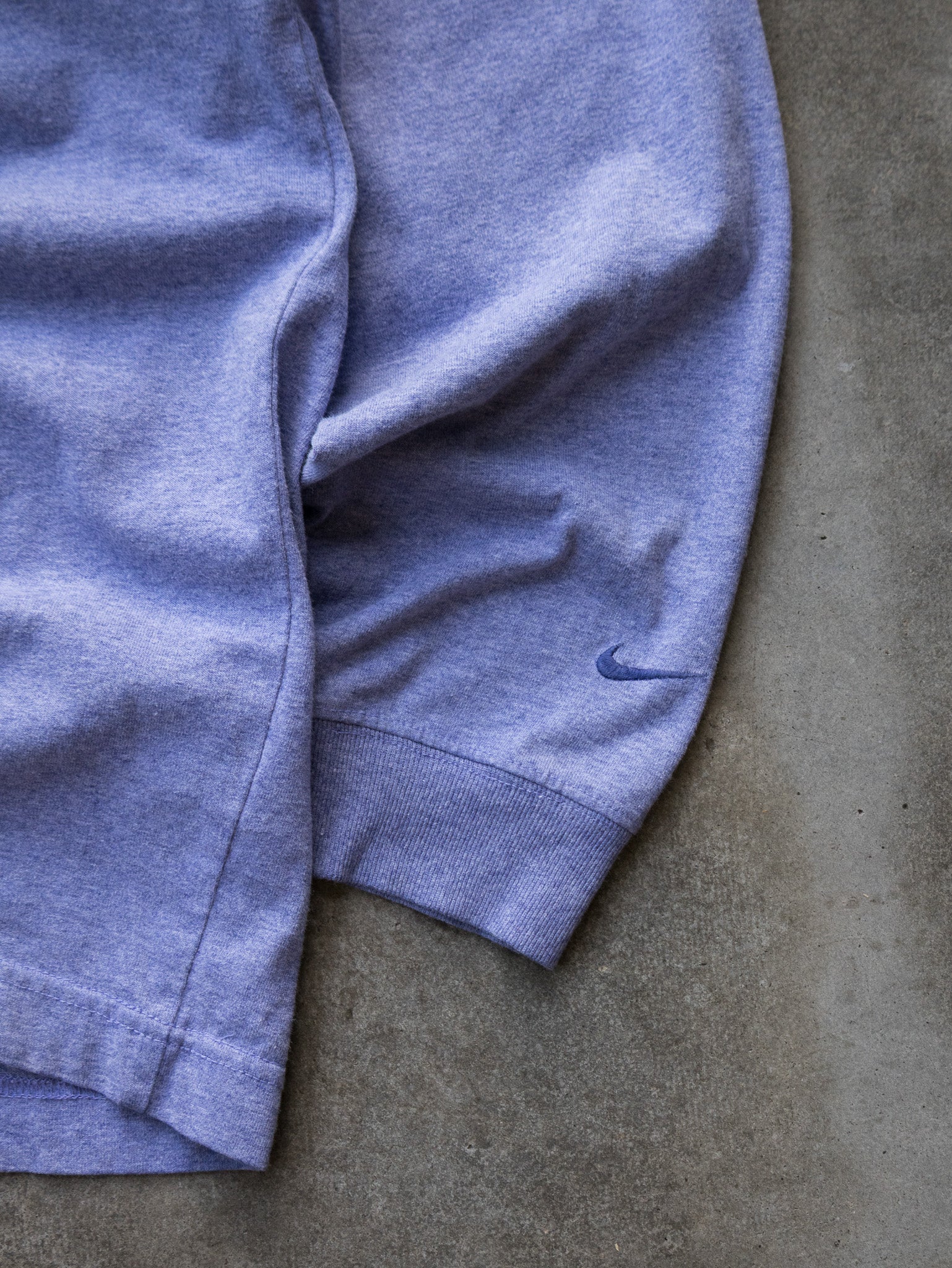 Vintage 00s Purple Nike Spell Out V-Neck Tee (L)