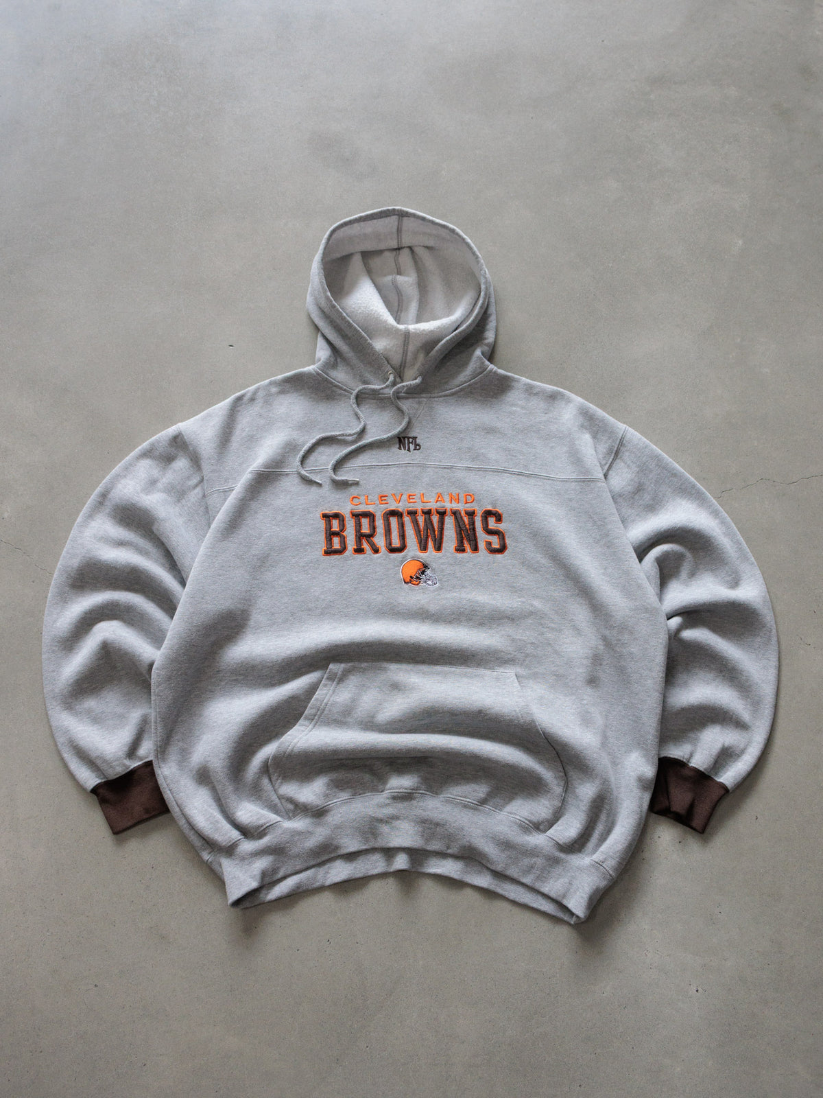 Vintage Grey Cleveland Browns Hoodie (XL)