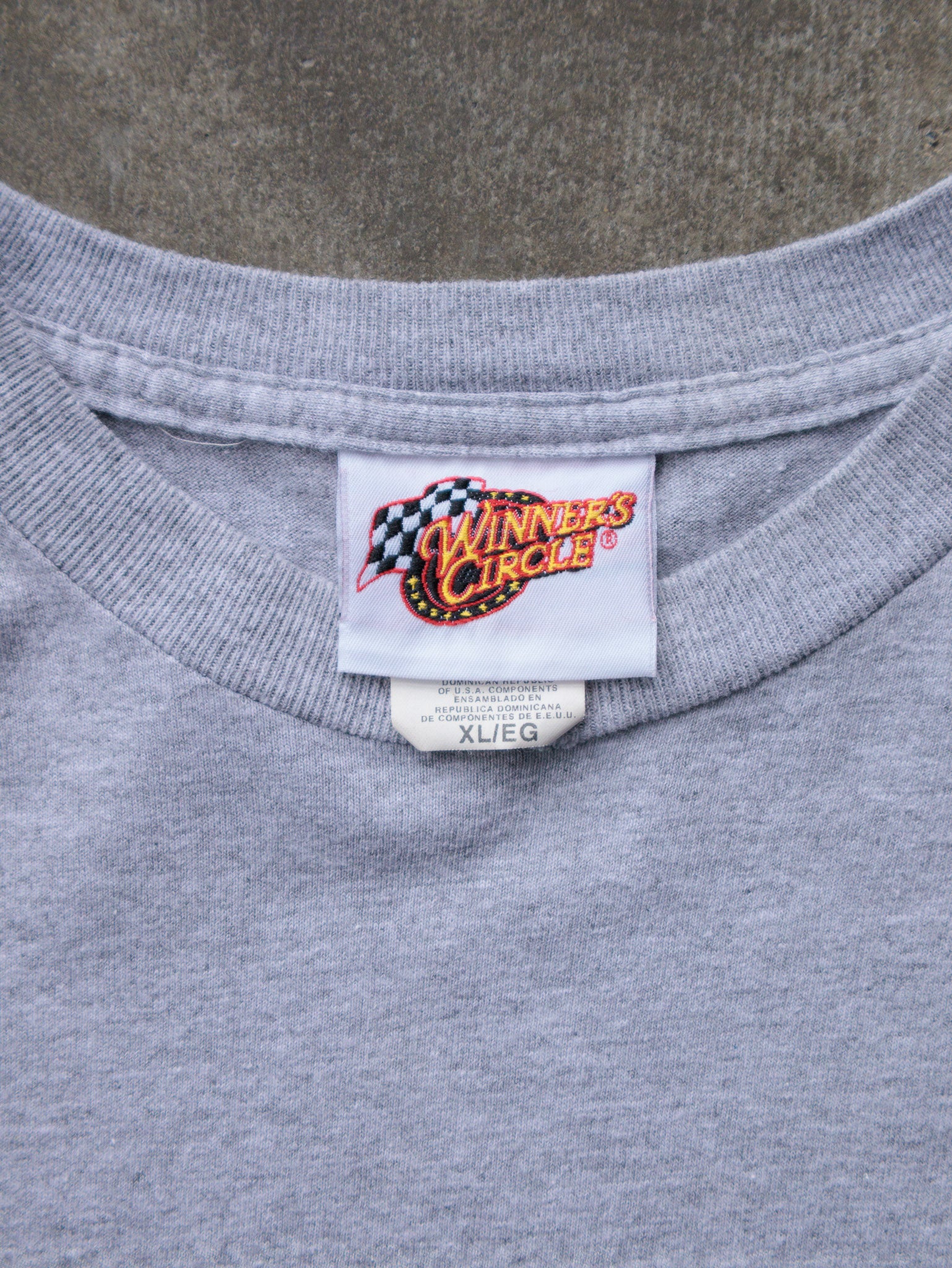 Vintage 00s Grey NASCAR Jimmie Johnson Tee (XL)