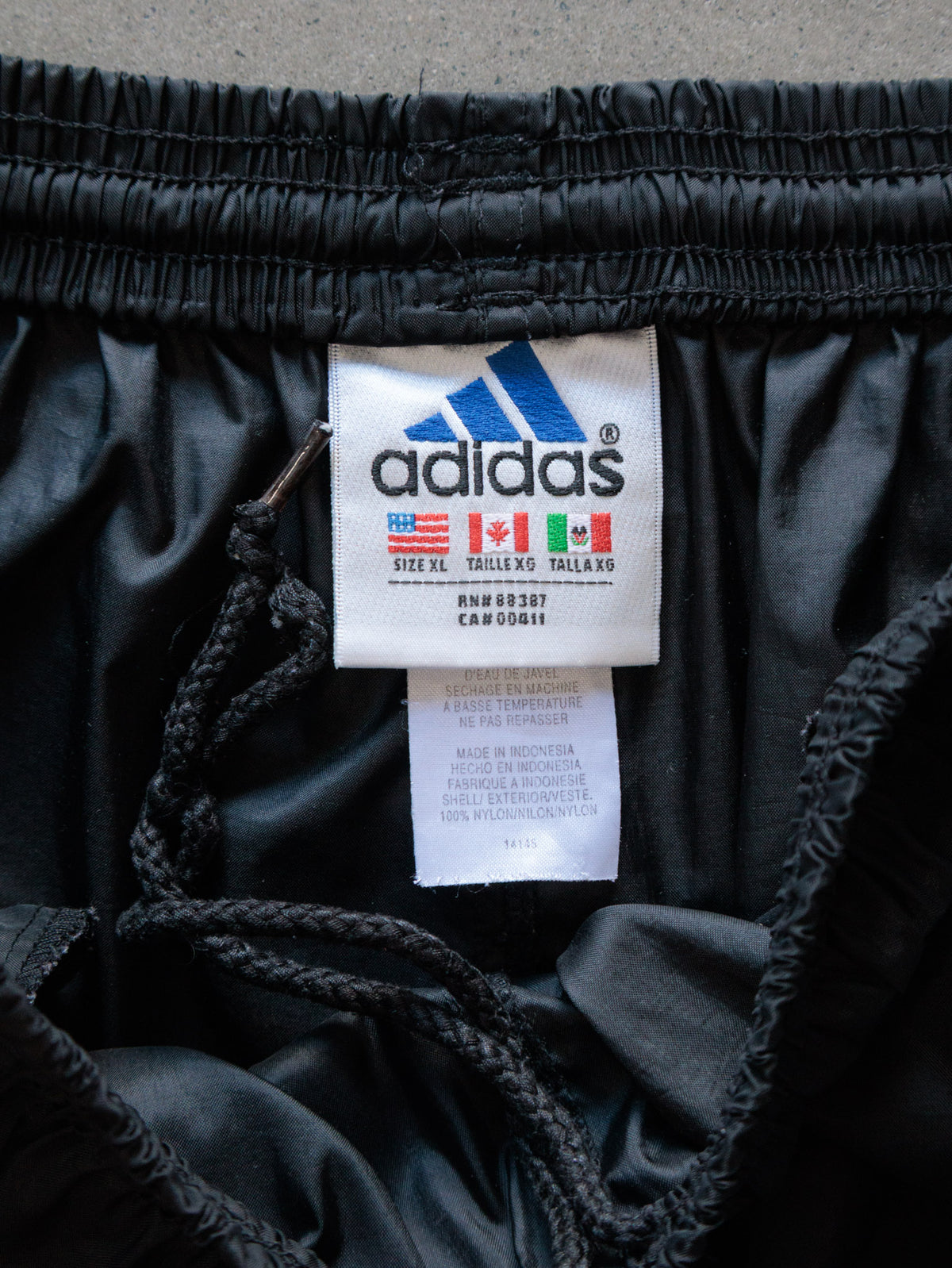 Vintage 00s Black Adidas Track Pants (XL)