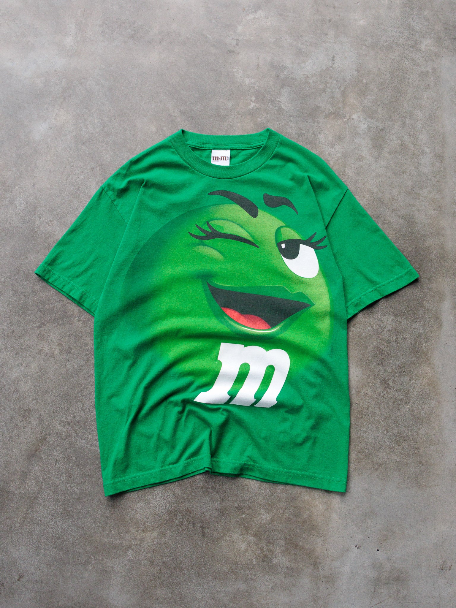 Vintage 2009 Green M&M's Character Graphic Tee (L)