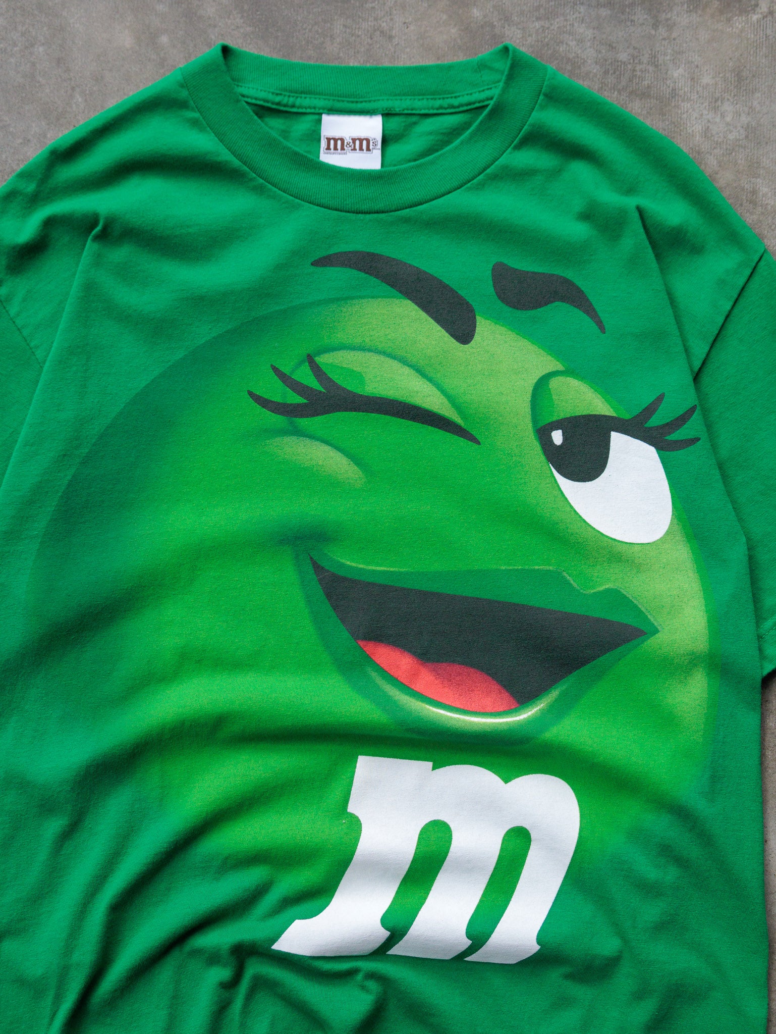 Vintage 2009 Green M&M's Character Graphic Tee (L)