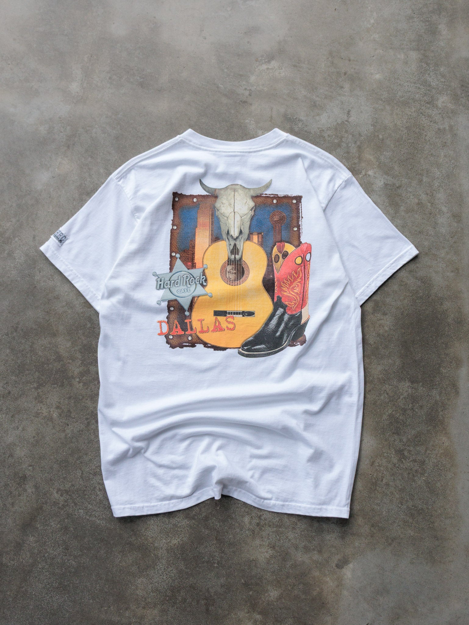 Vintage 90s White Hard Rock Cafe Dallas Tee (L)
