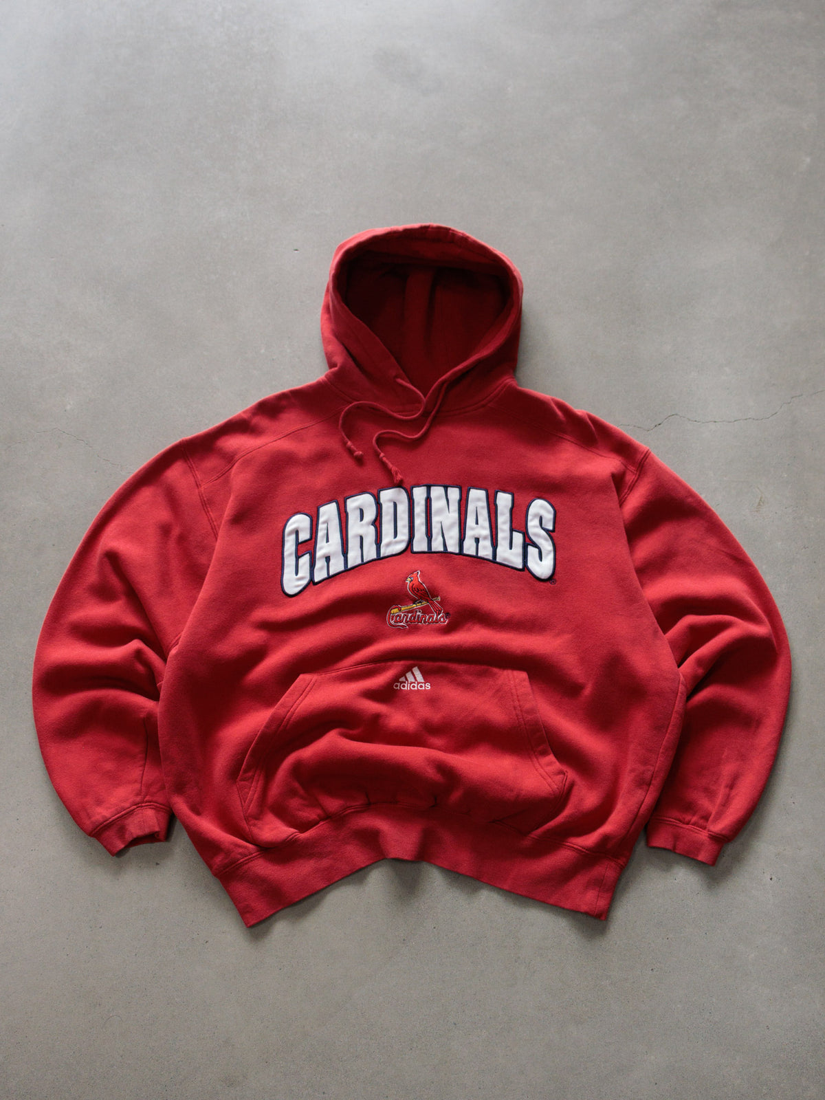 Vintage 00s Red Adidas St. Louis Cardinals Hoodie (L)
