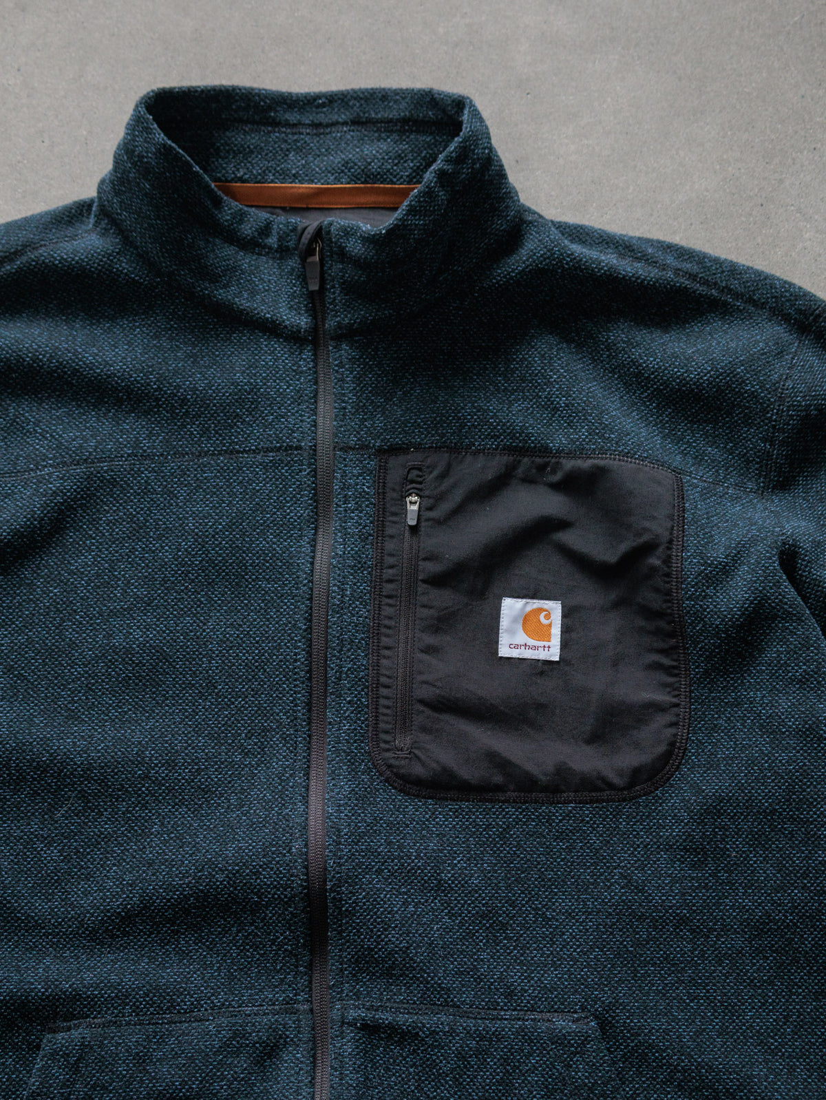 Vintage Green Carhartt Fleece Jacket (XL)