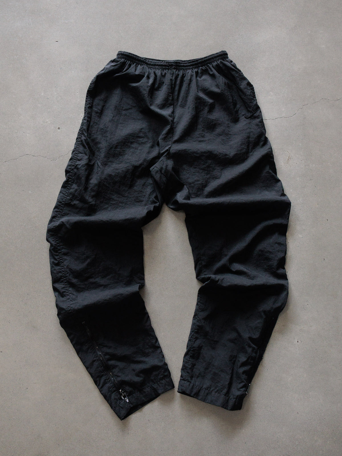Vintage 90s Black Nike Track Pants (Women's M)