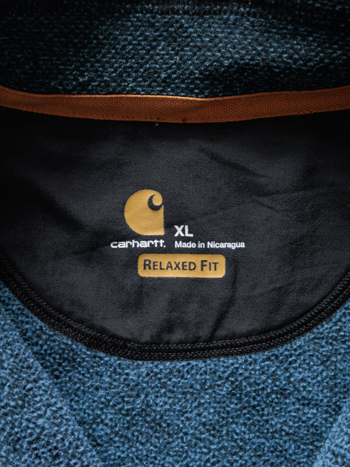 Vintage Green Carhartt Fleece Jacket (XL)