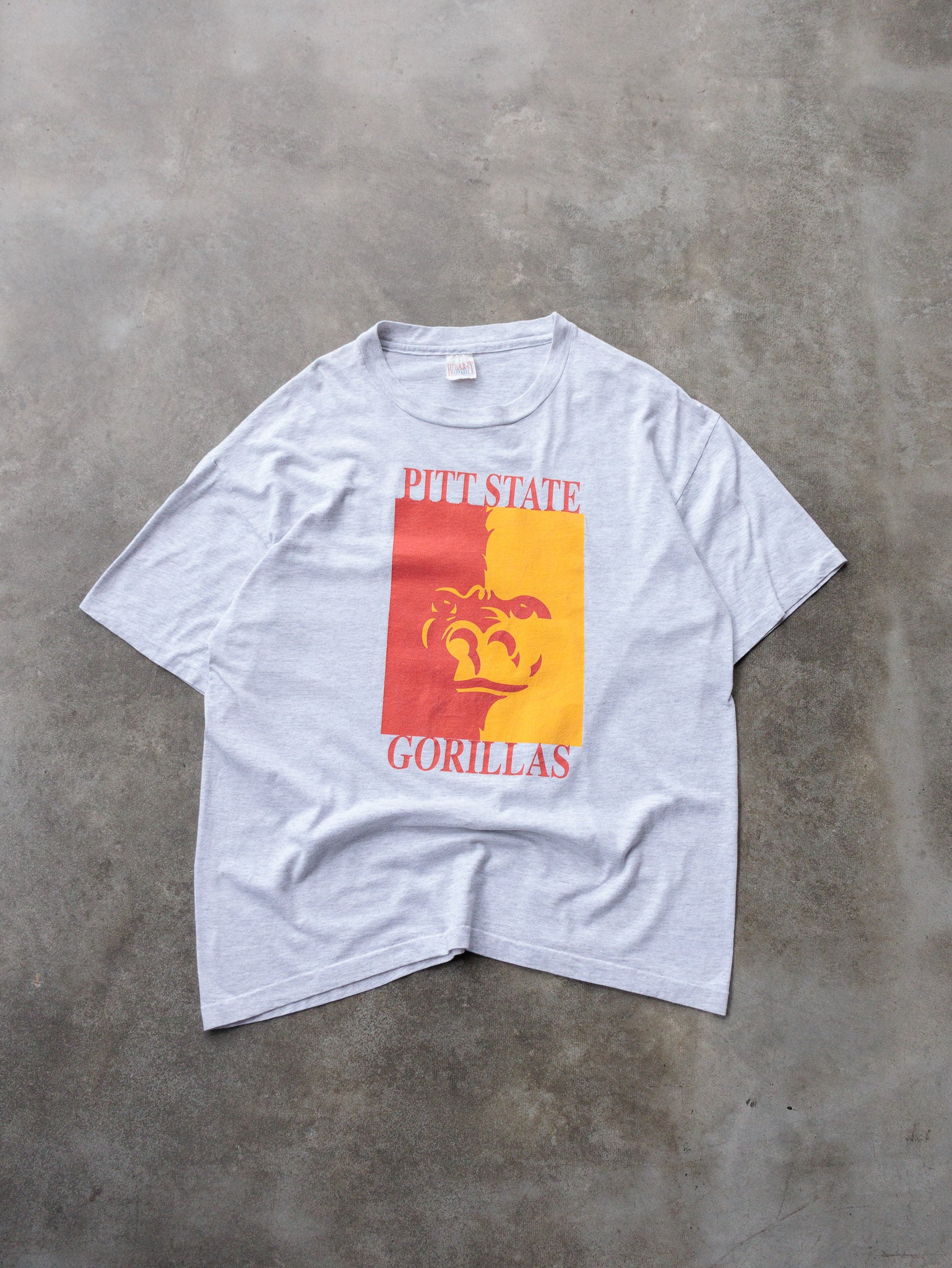 Vintage 90s Grey Pitt State Gorillas Tee (XL)