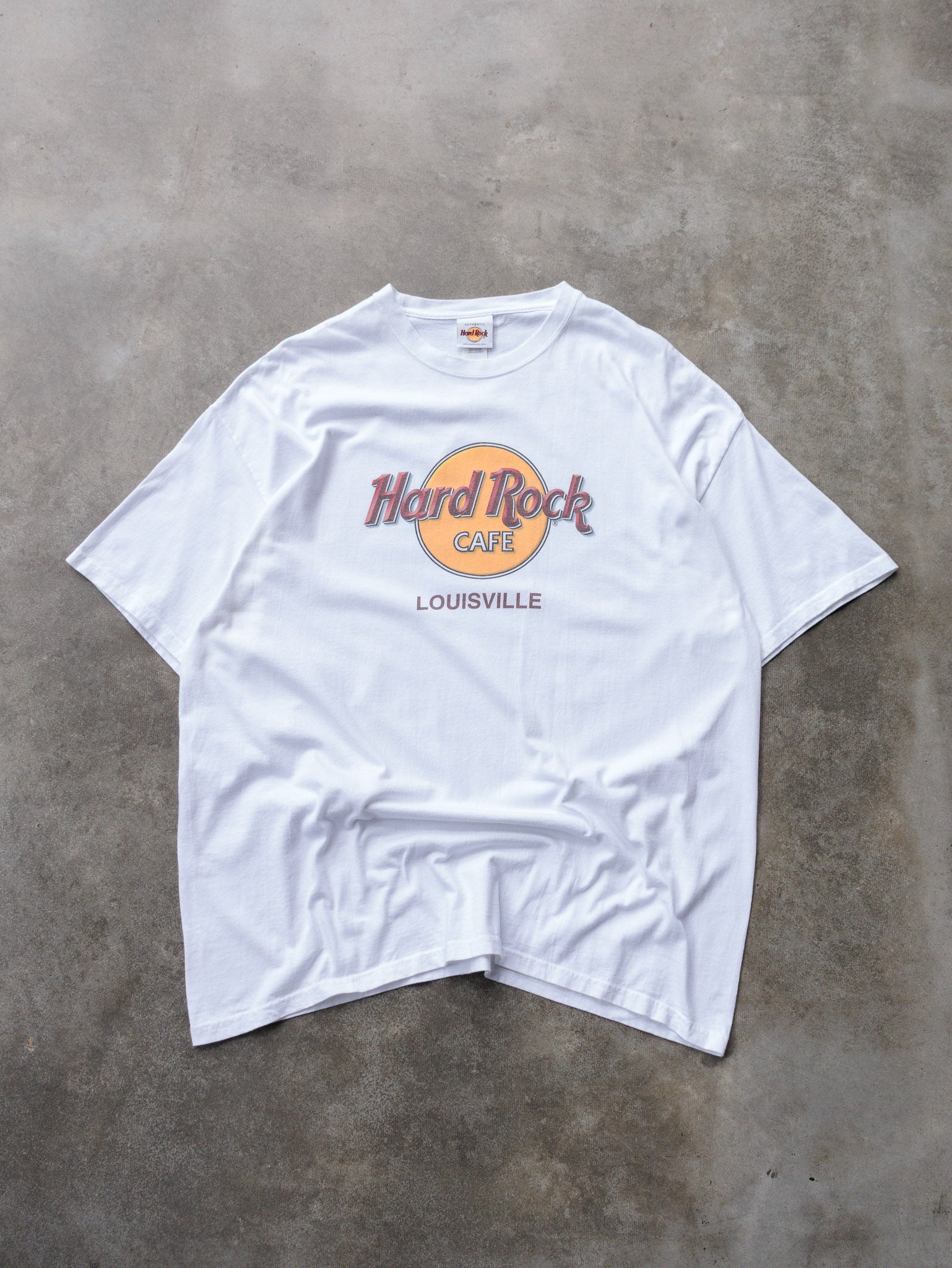 Vintage 00s White Hard Rock Cafe Louisville Tee (XL)