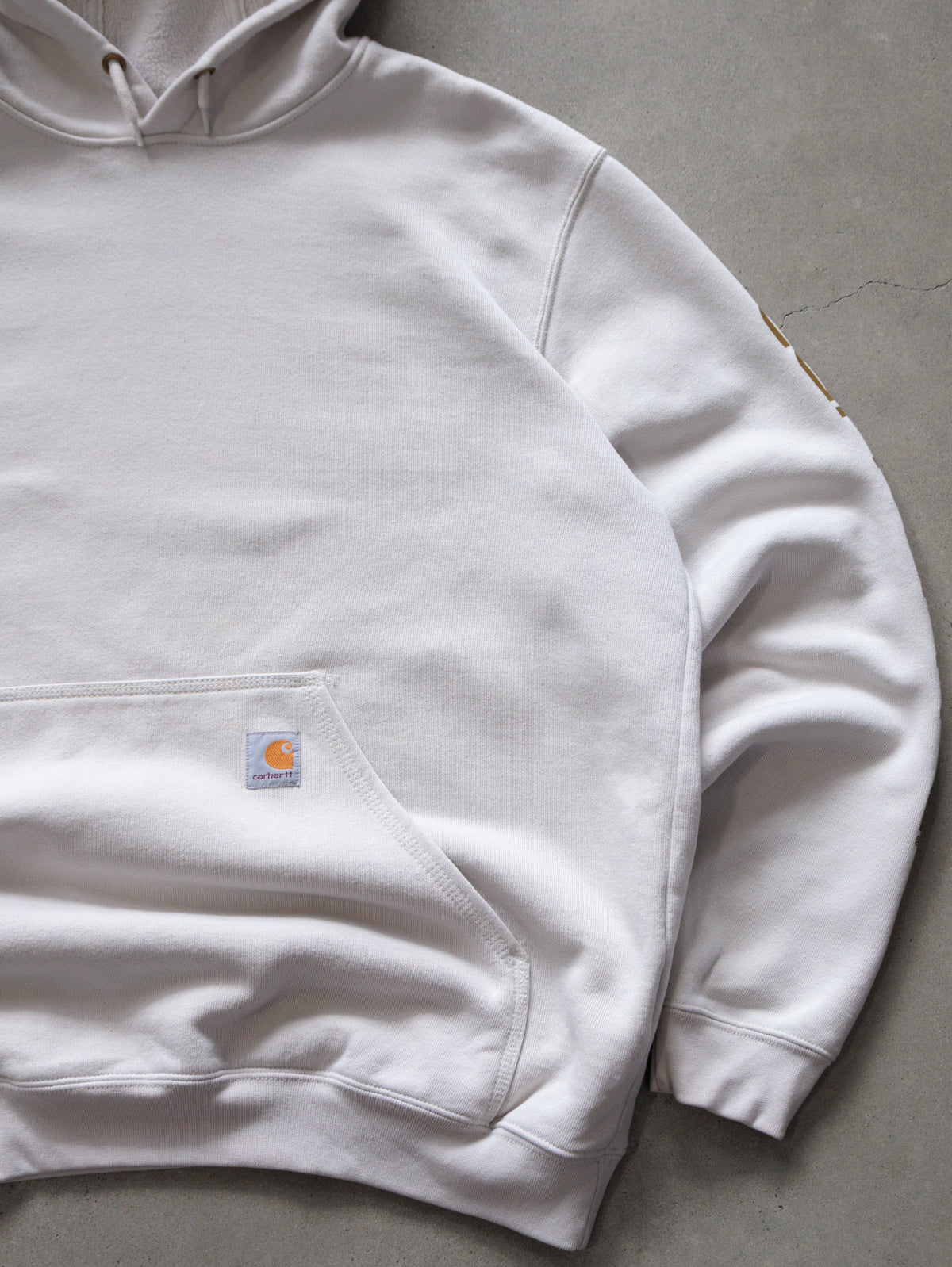 Vintage White Carhartt Hoodie (L)