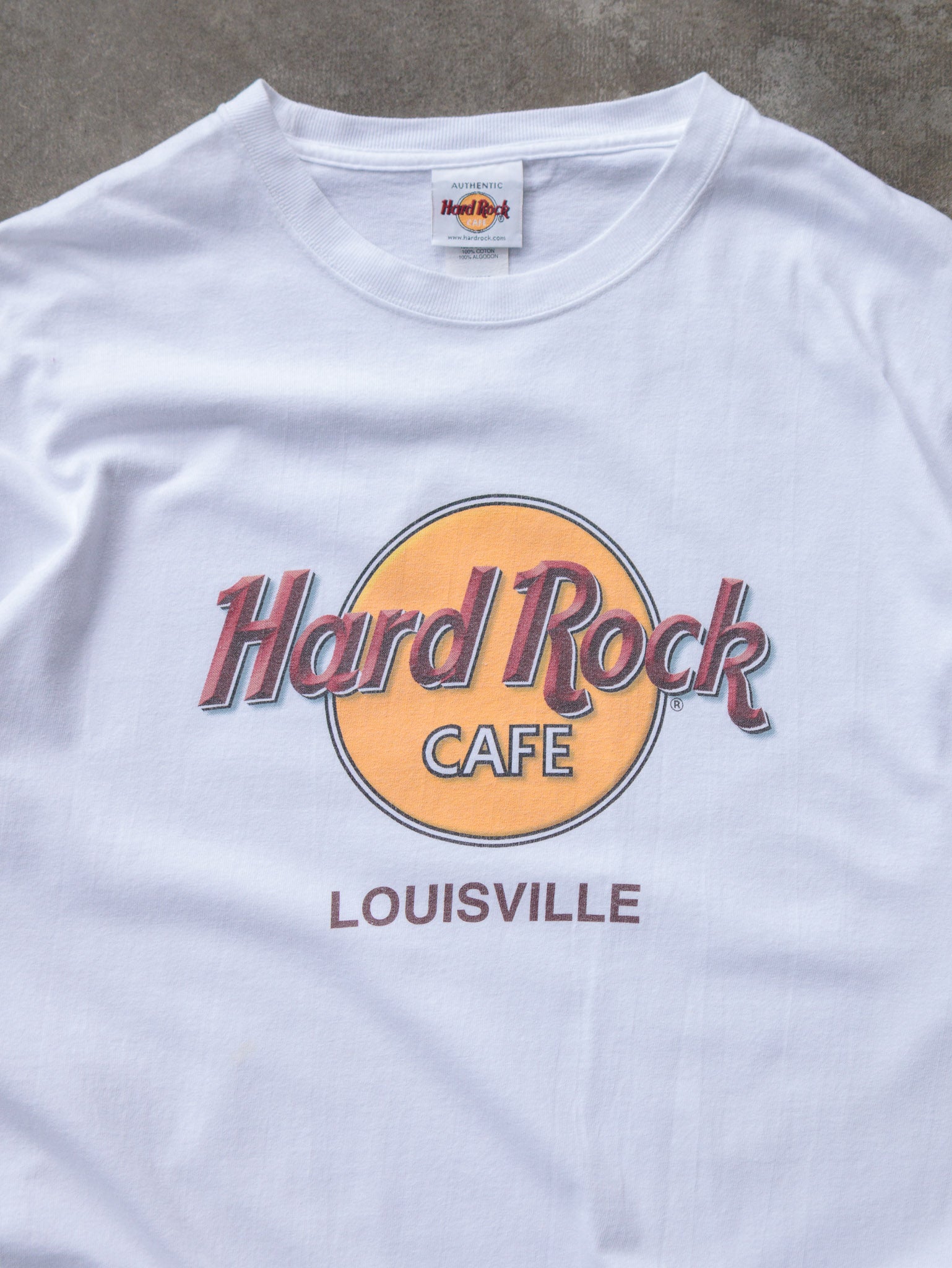 Vintage 00s White Hard Rock Cafe Louisville Tee (XL)