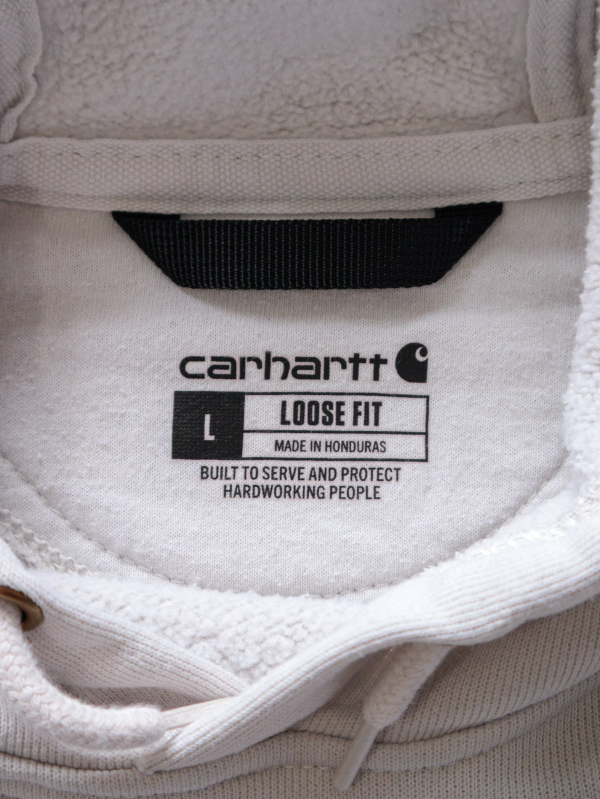 Vintage White Carhartt Hoodie (L)