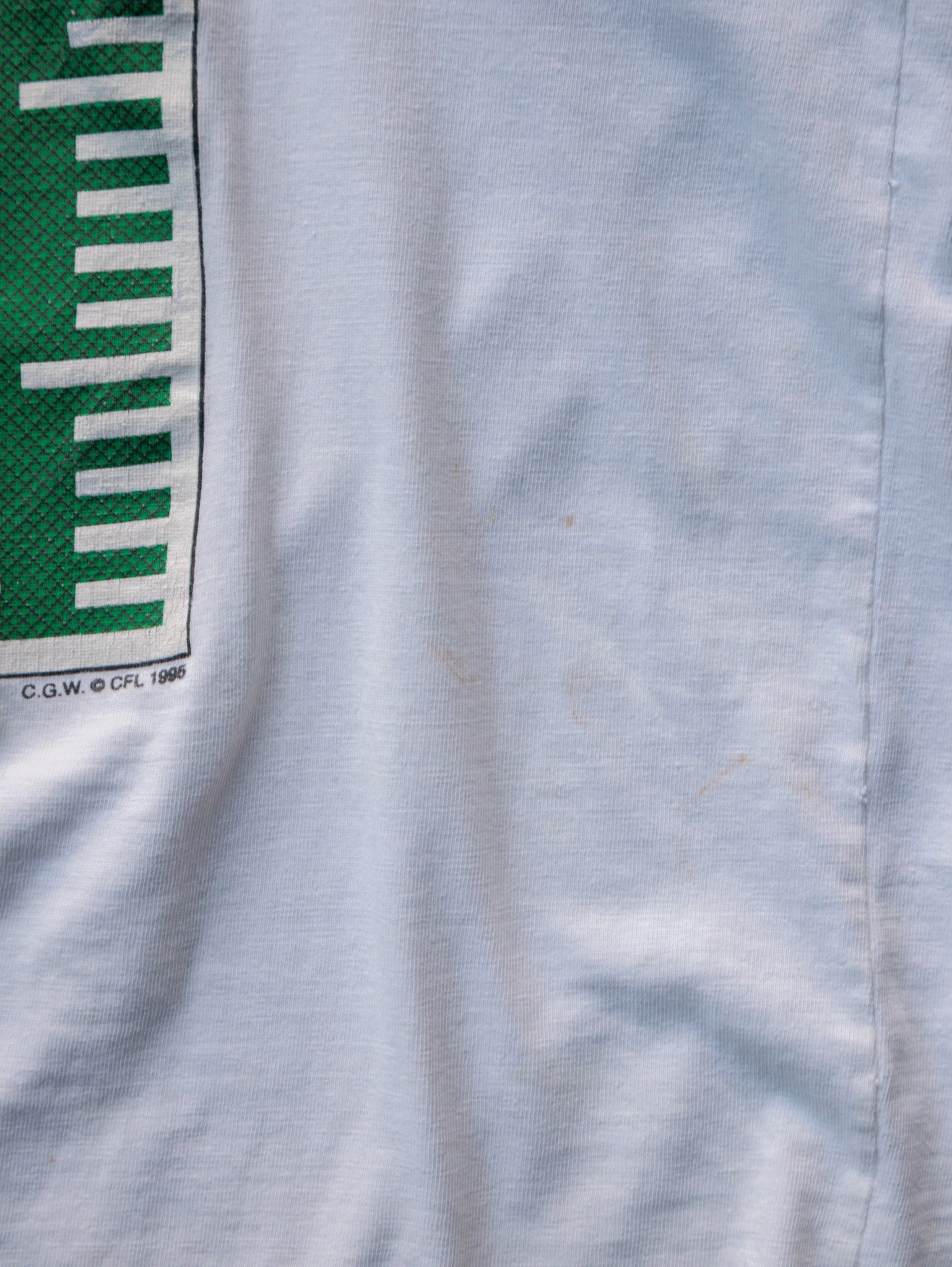 Vintage 1995 White Grey Cup Saskatchewan Tee (-)