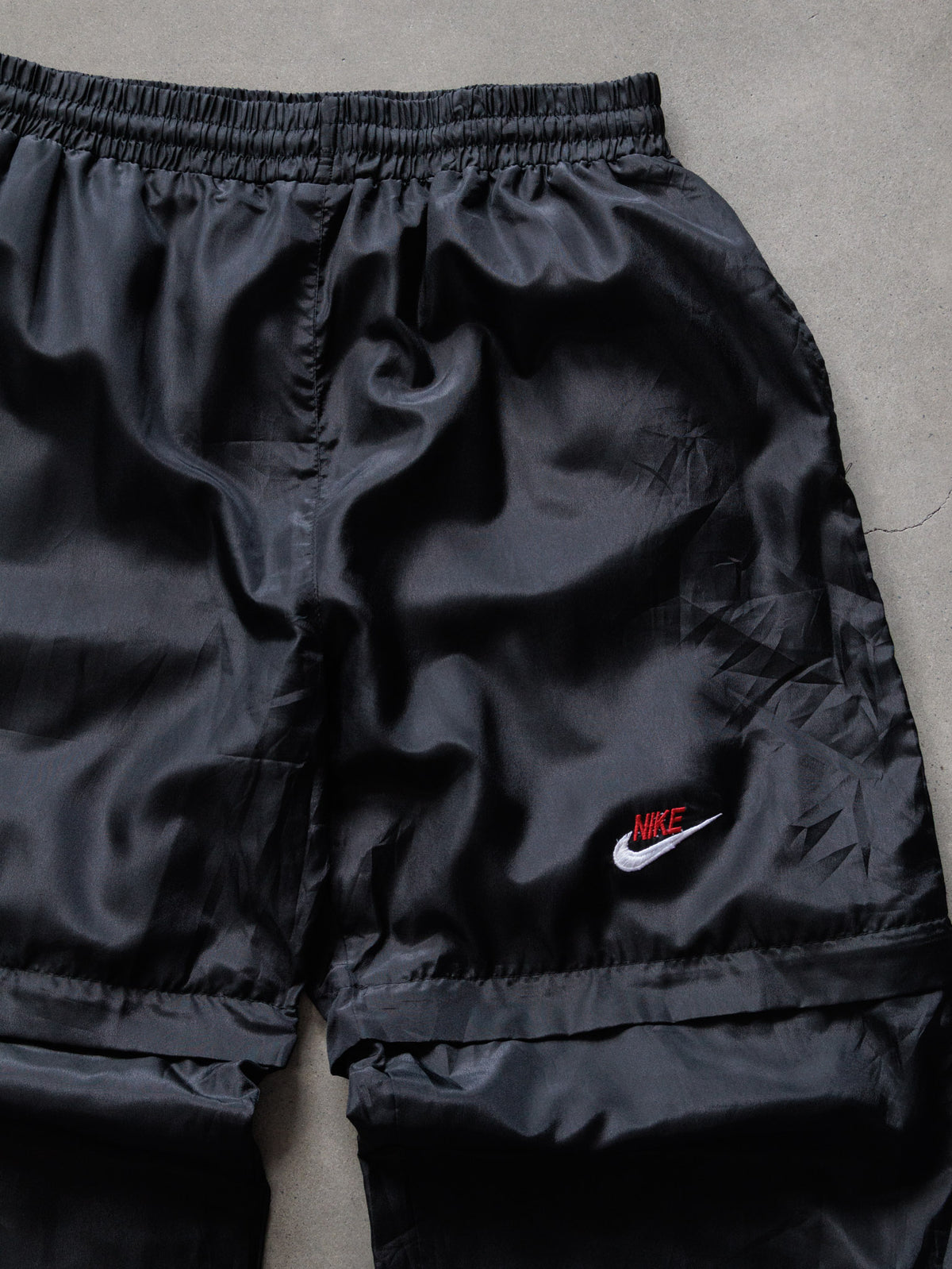 Vintage 90s Black Nike Zip-Off Track Pants (XL)