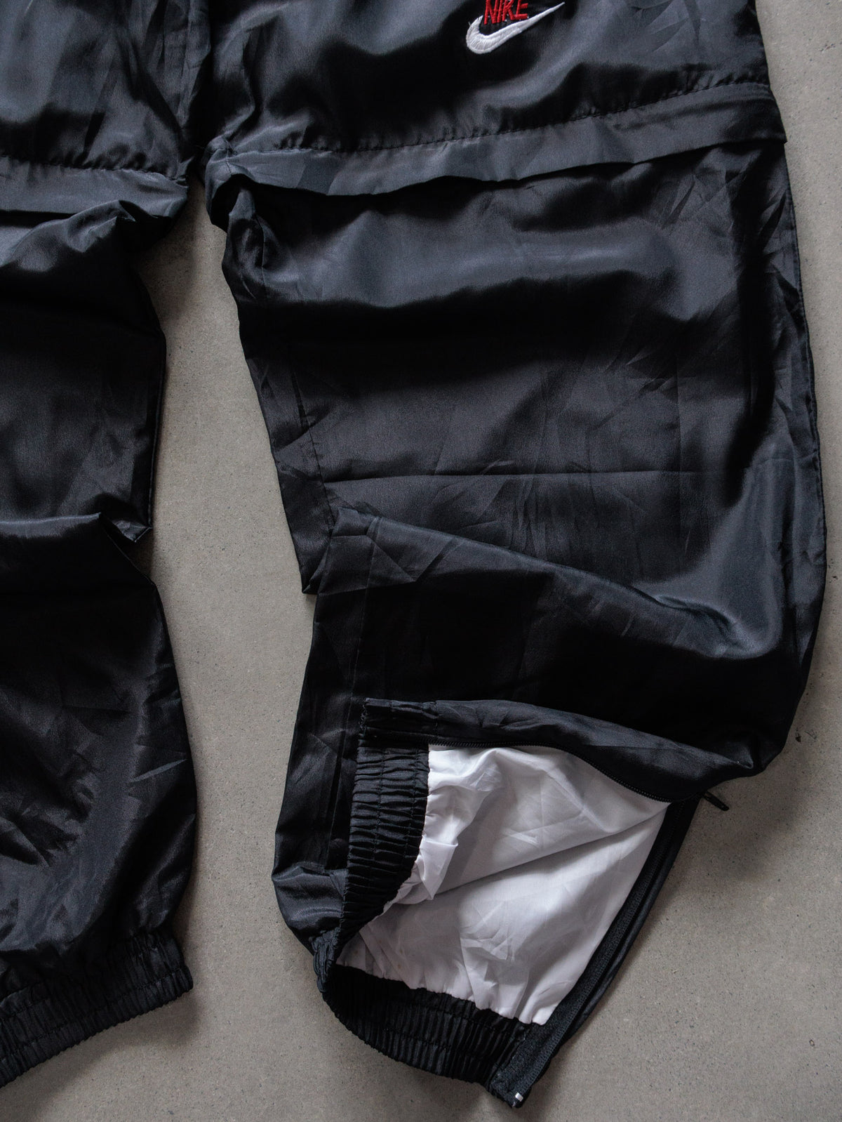 Vintage 90s Black Nike Zip-Off Track Pants (XL)