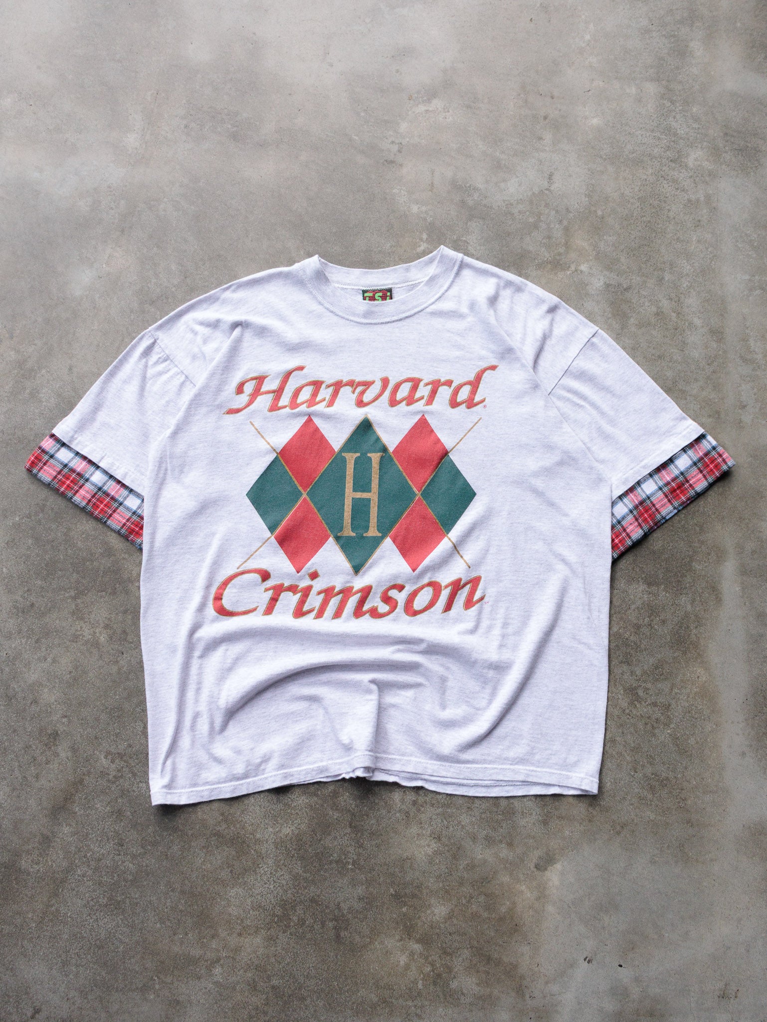 Vintage 90s Harvard Crimson Tee (XL)