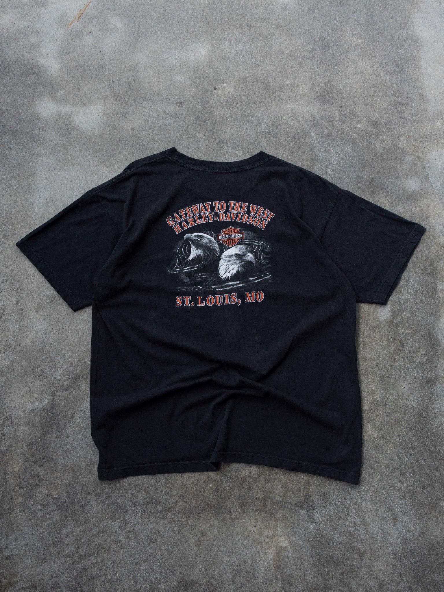 Vintage 2005 Black Harley-Davidson St. Louis Tee (2XL)