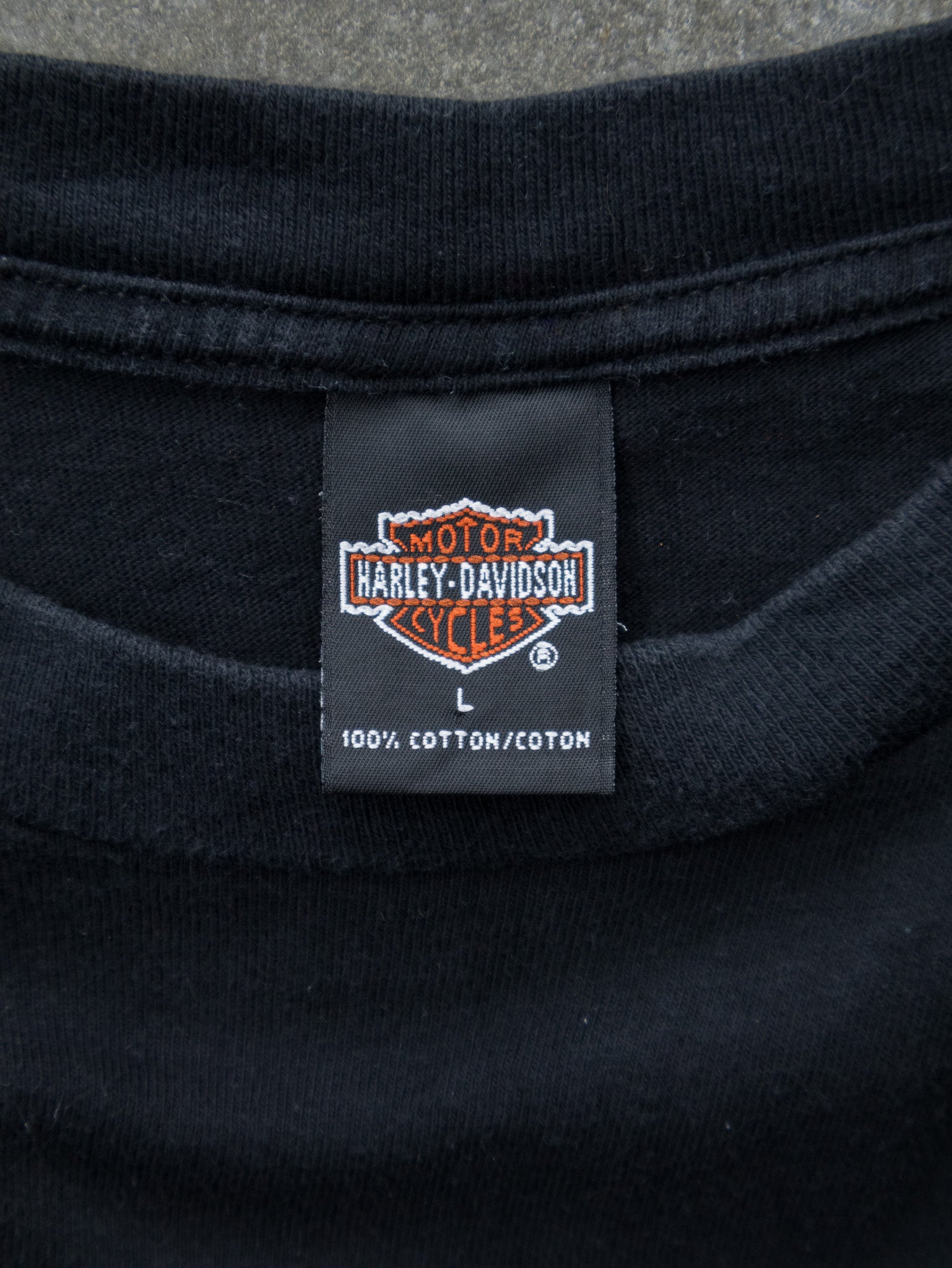 Vintage 2000 Black Harley-Davidson Roeder Ohio Tee (L)