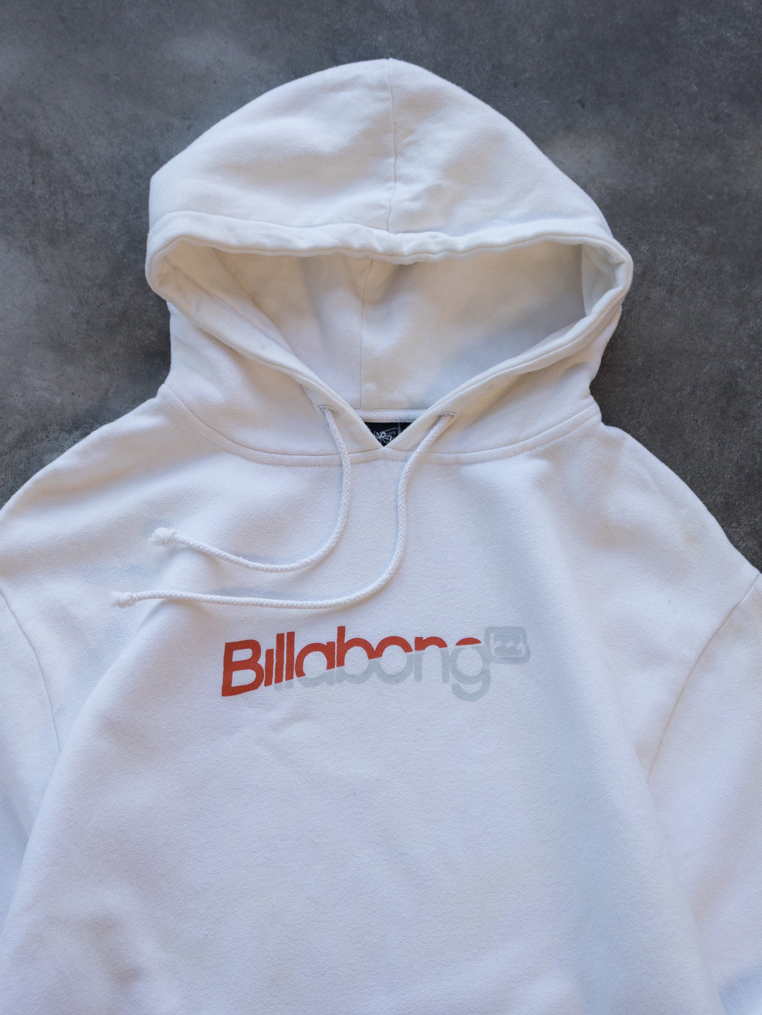 Vintage White Billabong Hoodie (L)