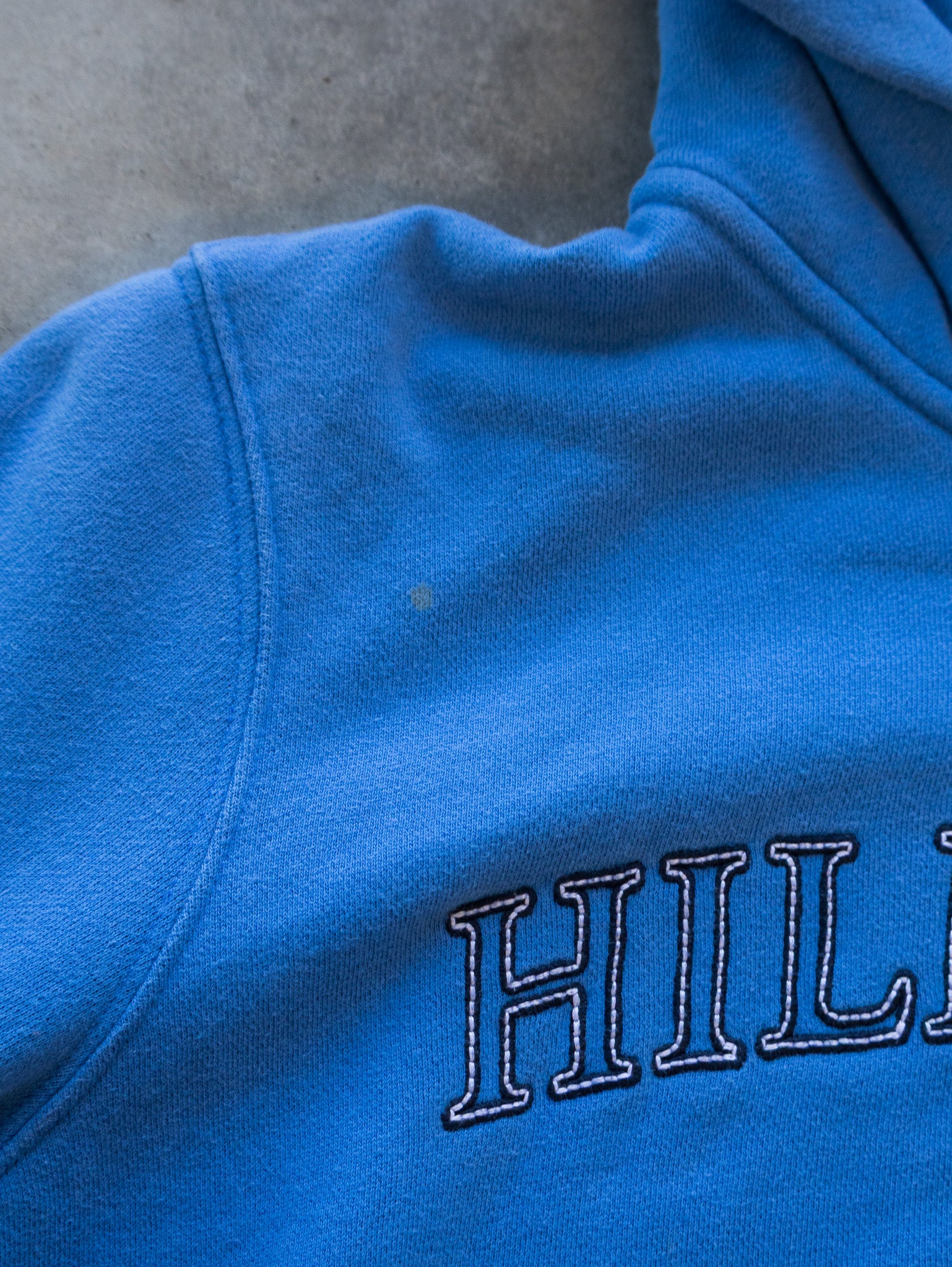 Vintage Blue Tommy Hilfiger Zip Hoodie (S)