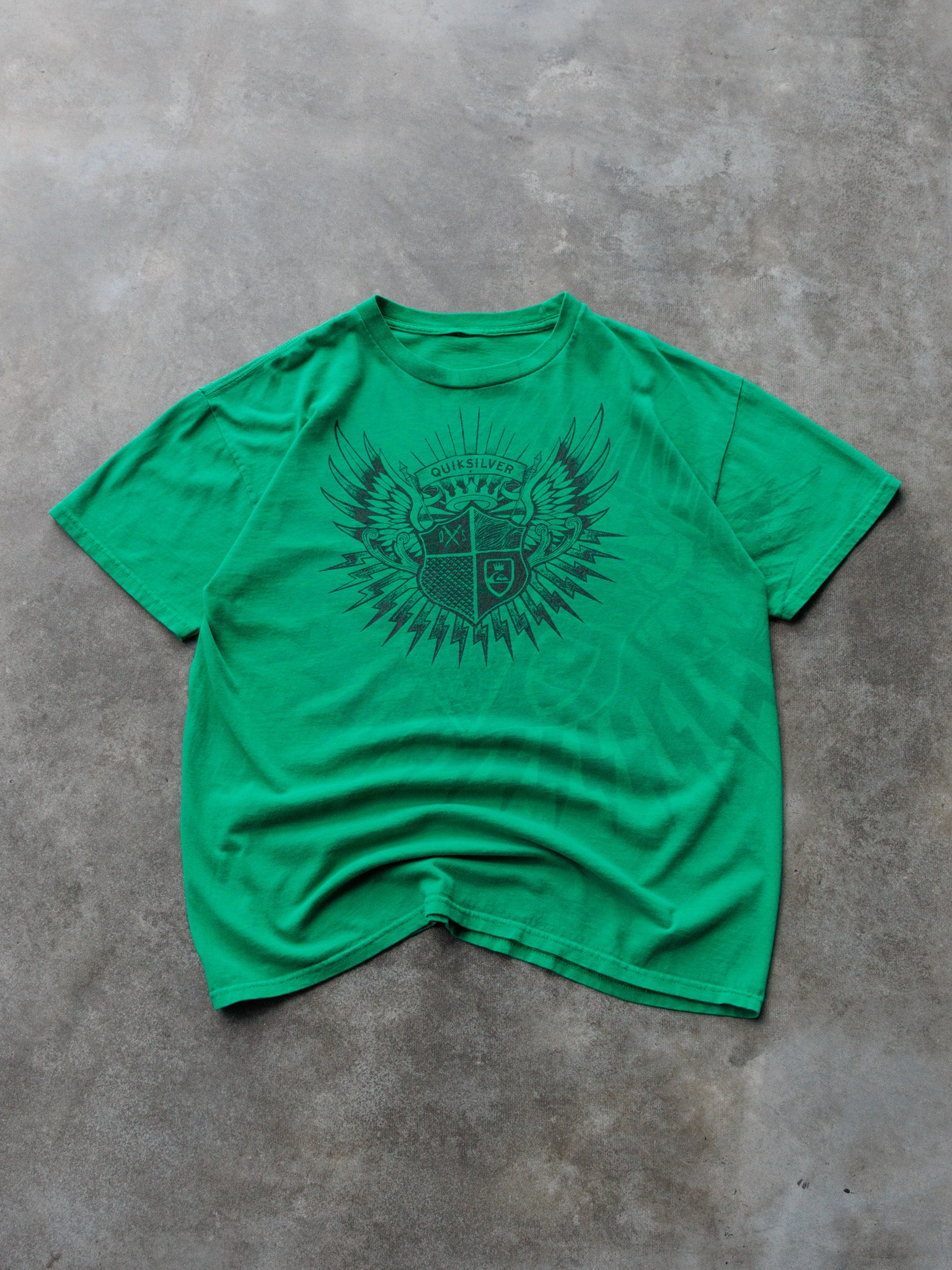 Vintage Green Quiksilver Tee (-)