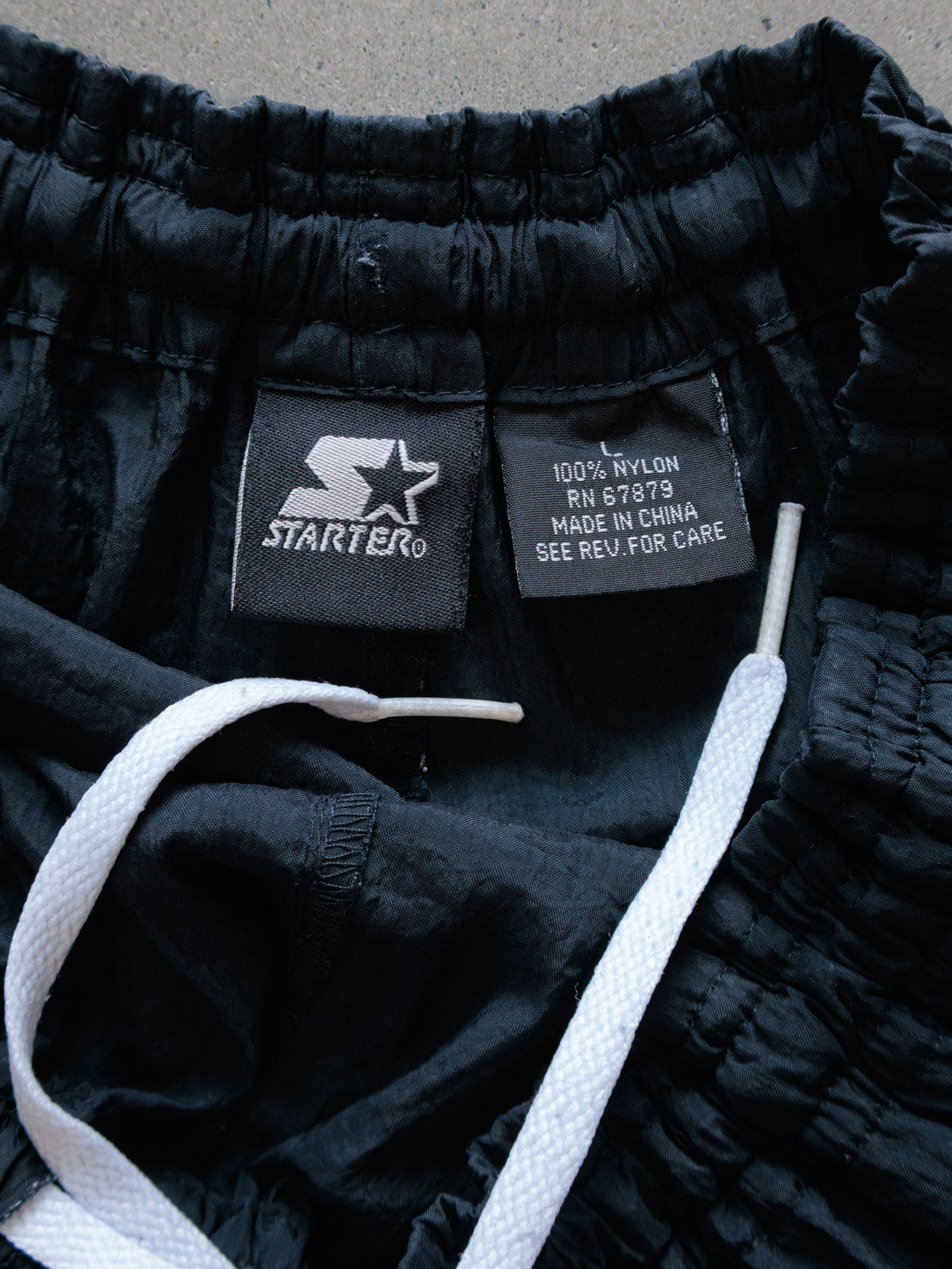 Vintage Black Starter Track Pants (L)