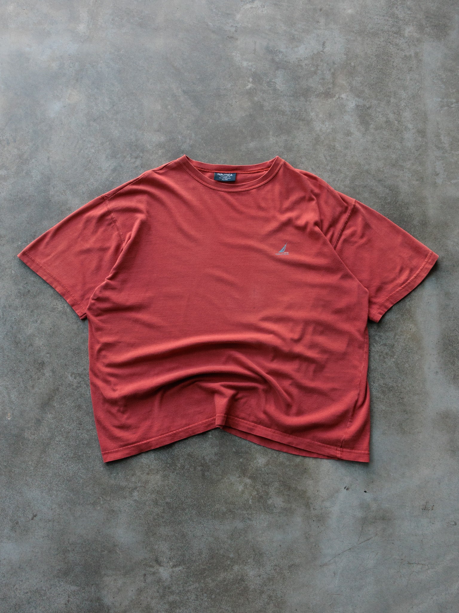 Vintage 90s Red Nautica Tee (XL)
