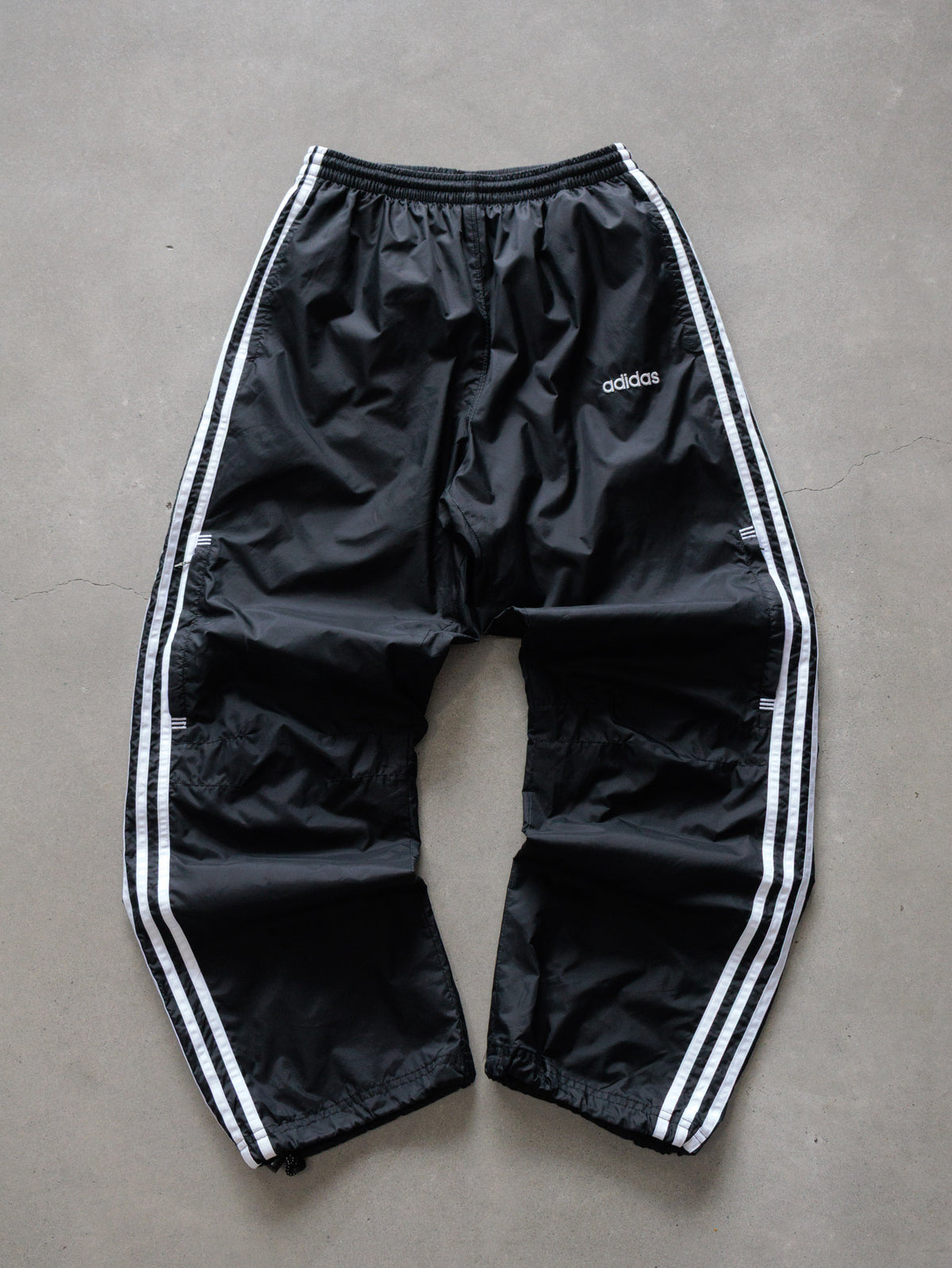 Vintage Black Adidas Track Pants (M)