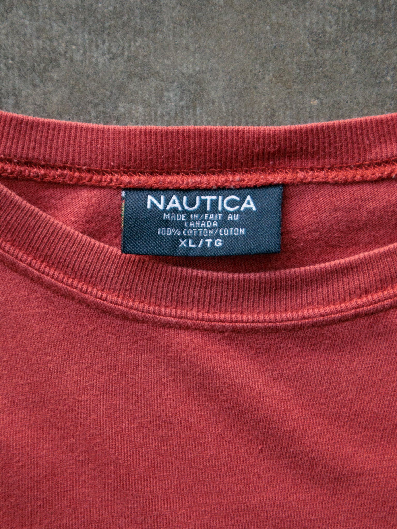Vintage 90s Red Nautica Tee (XL)