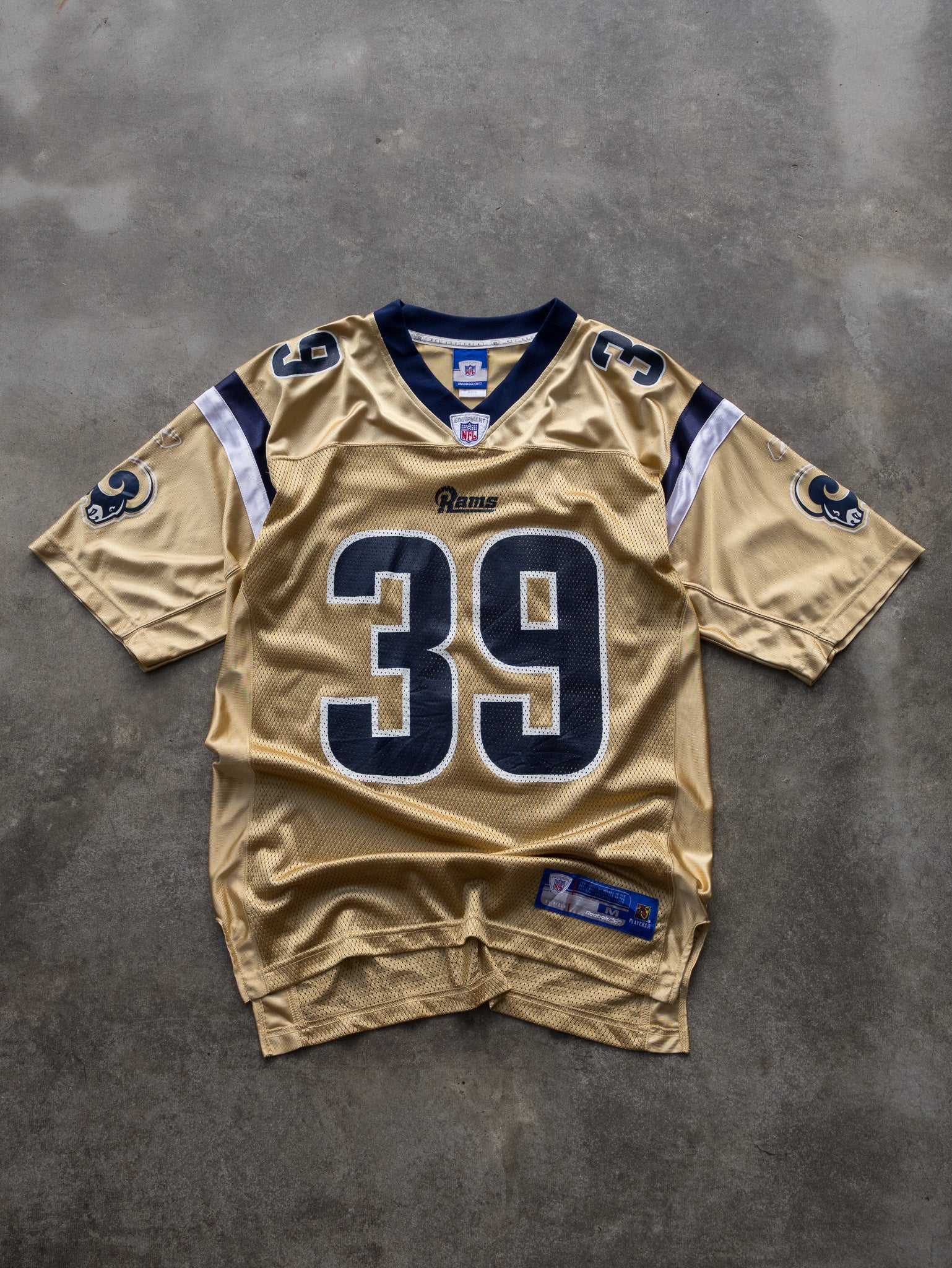 Vintage 00s Gold Reebok Jackson St. Louis Rams NFL Jersey (M)