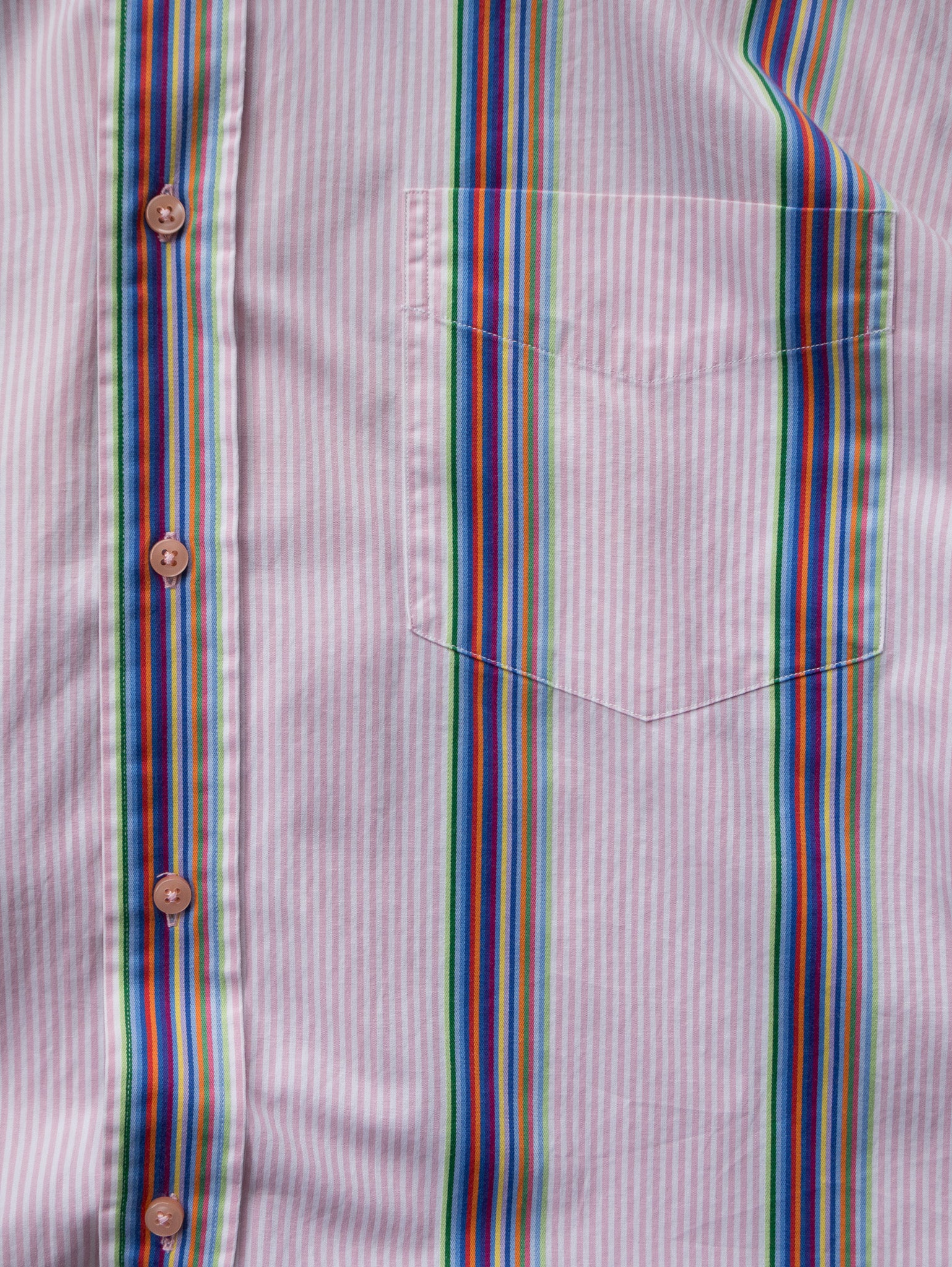 Vintage 90s Pink Tommy Hilfiger Striped Shirt (L)