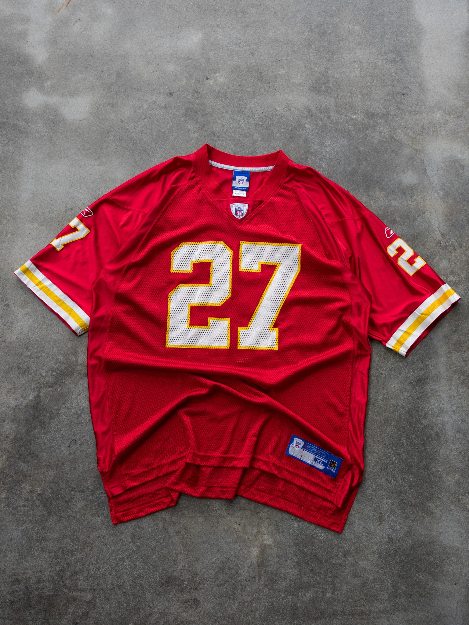 Vintage 00s Reebok L.Johnson Kansas City Chiefs NFL Jersey (XL)