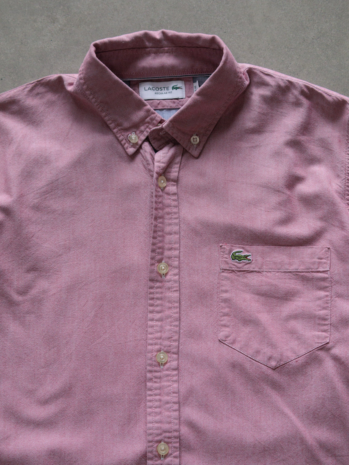 Vintage Pink Lacoste Shirt (M)