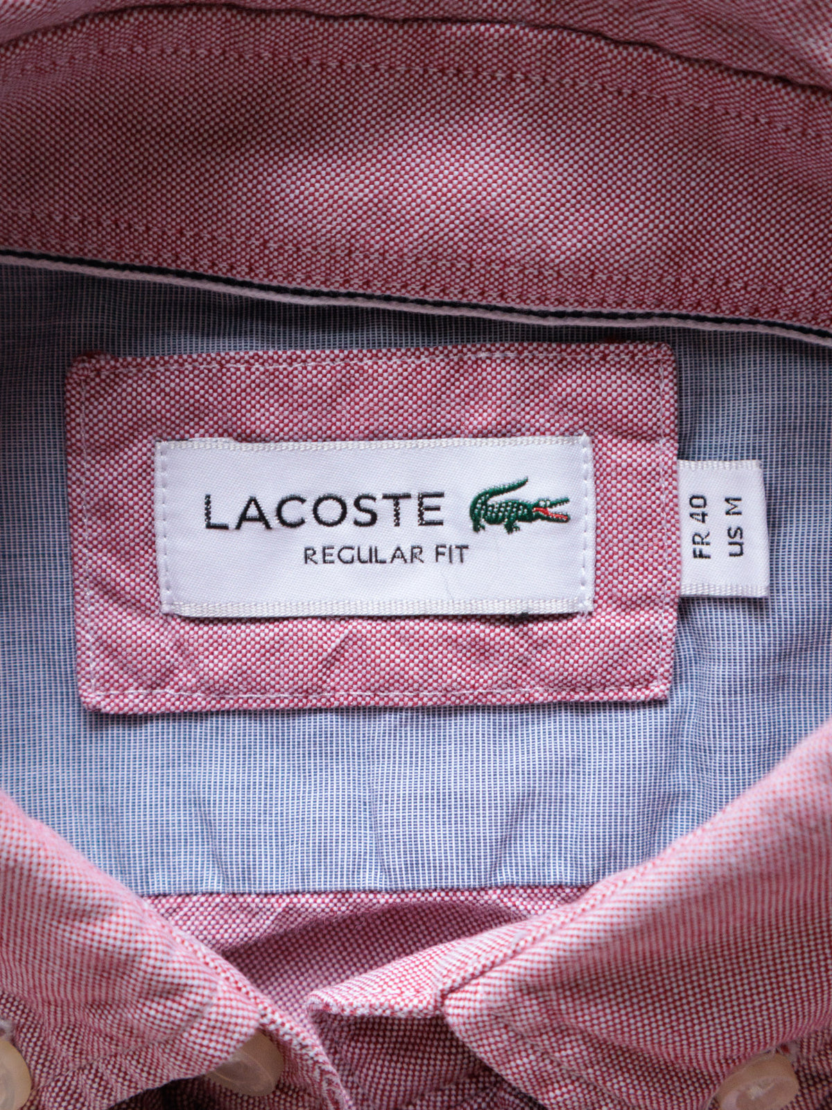 Vintage Pink Lacoste Shirt (M)