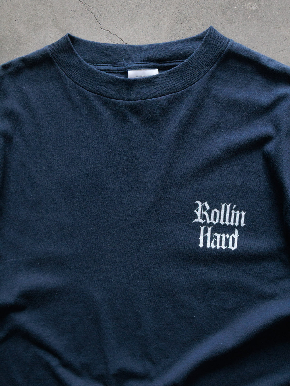 Vintage 90s Navy Rollin Hard Side 2 Side Tee (XL)