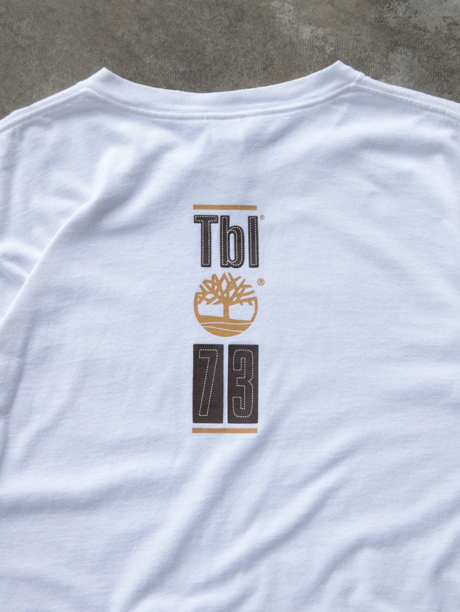 Vintage 90s White Timberland Long Sleeve (L)