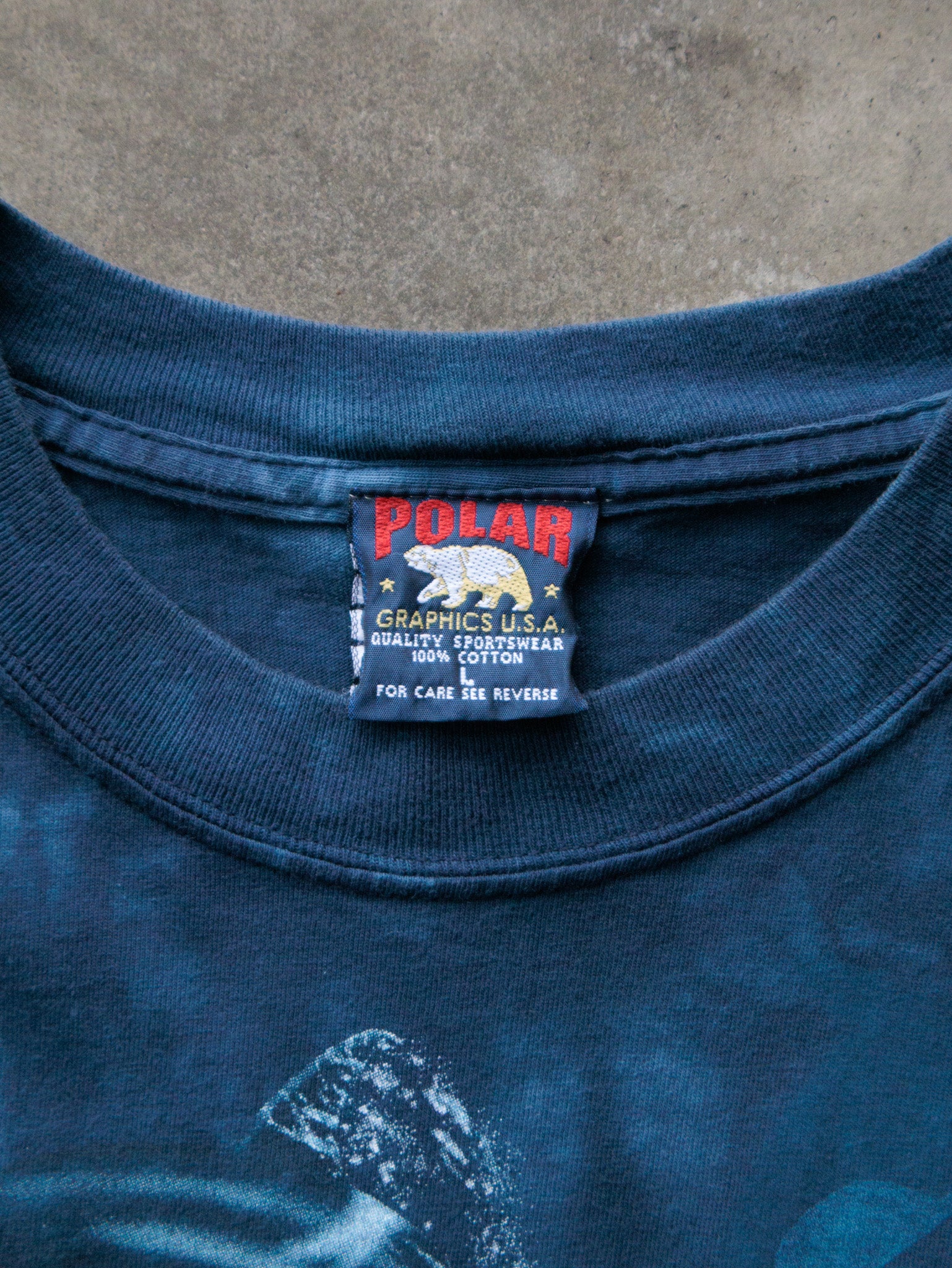 Vintage 90s SeaWorld Orca Whale Tie Dye Tee (L)