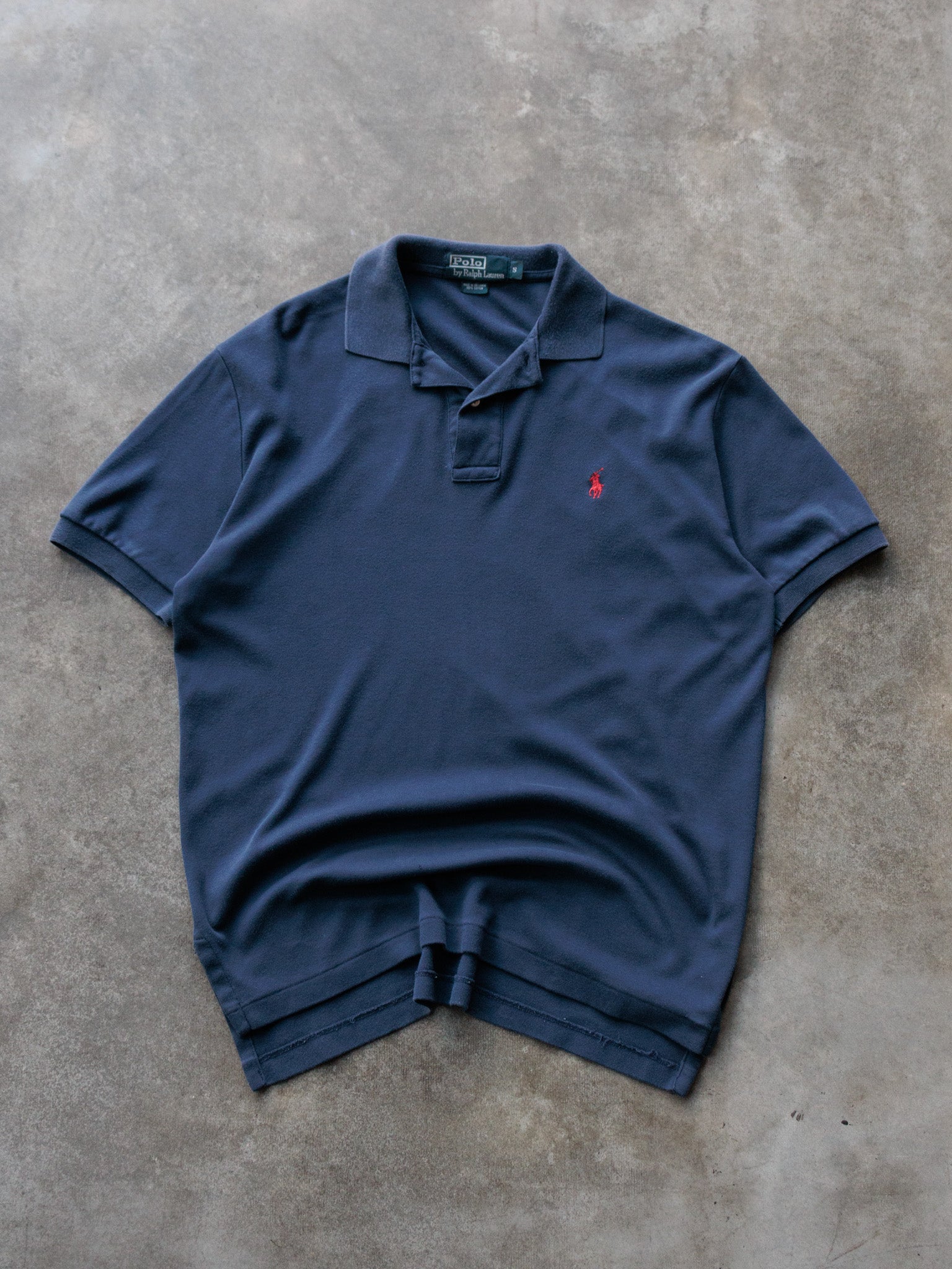 Vintage 00s Navy Polo Ralph Lauren Polo Shirt (S)