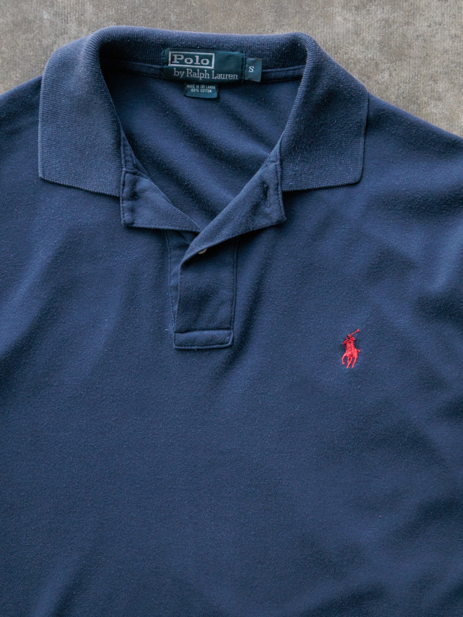 Vintage 00s Navy Polo Ralph Lauren Polo Shirt (S)