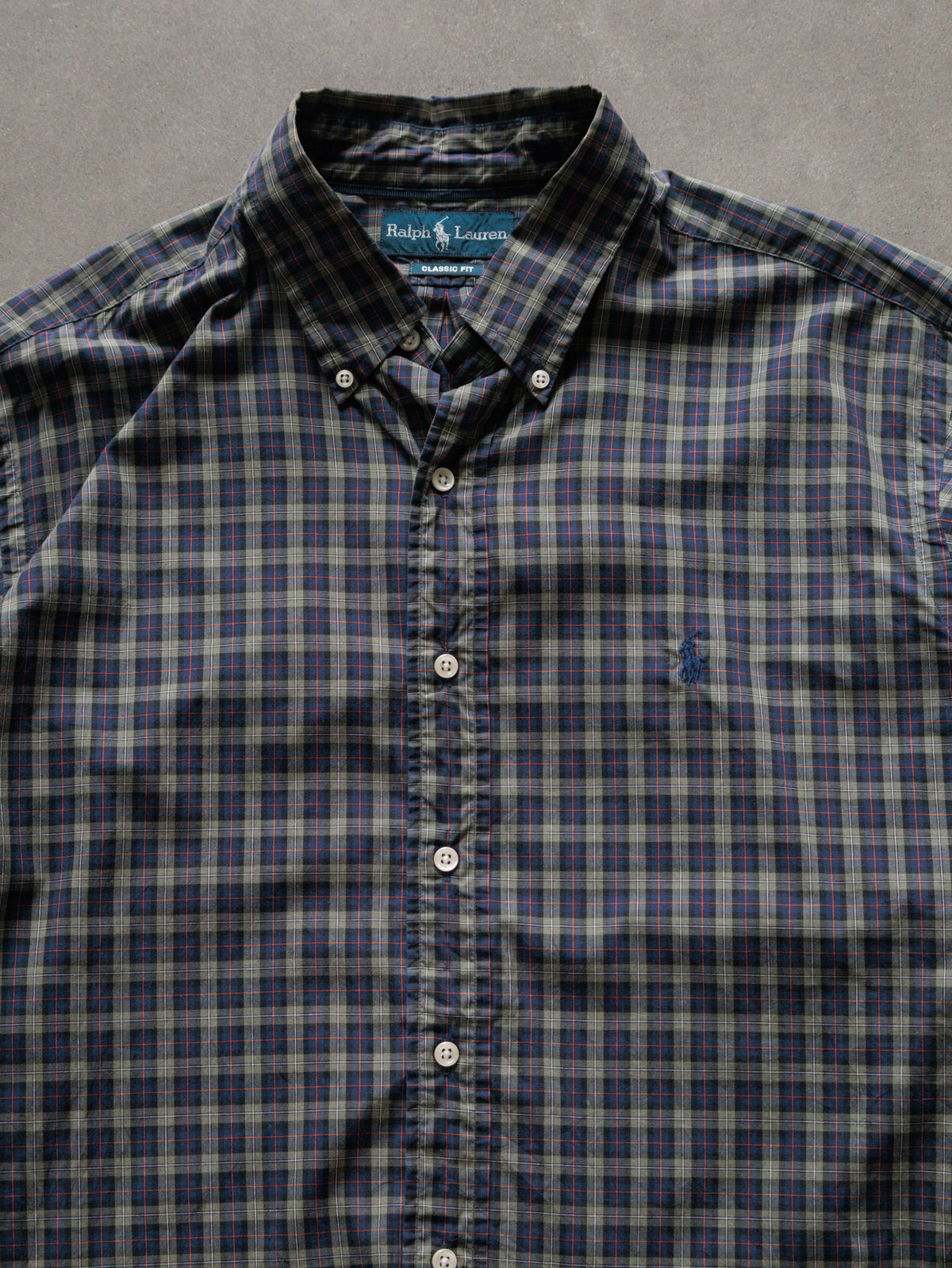 Vintage 00s Green Plaid Ralph Lauren Shirt (XL)