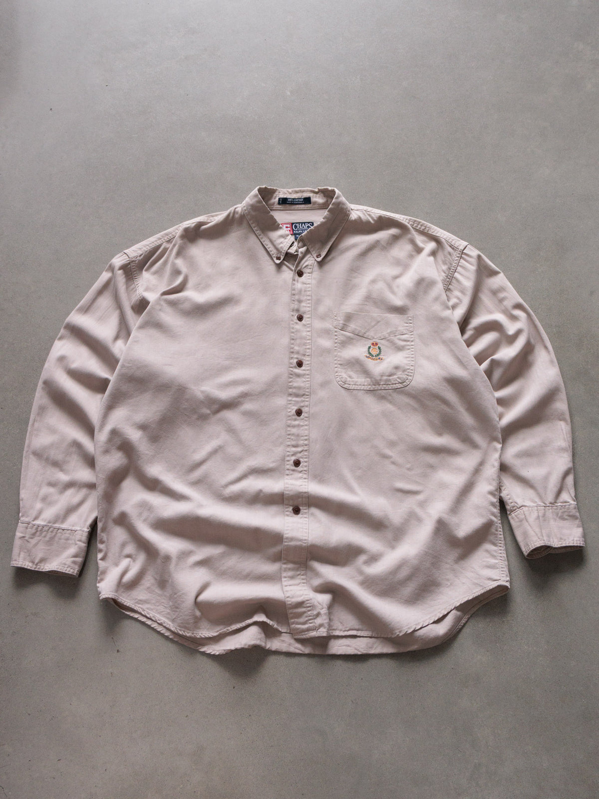 Vintage Beige Chaps Ralph Lauren Shirt (XL)